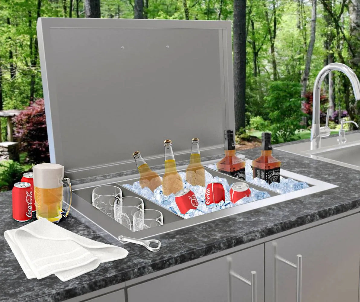 Sunstone Grills 28″ Insulated Large Drop-in Ice Chest – A-IC