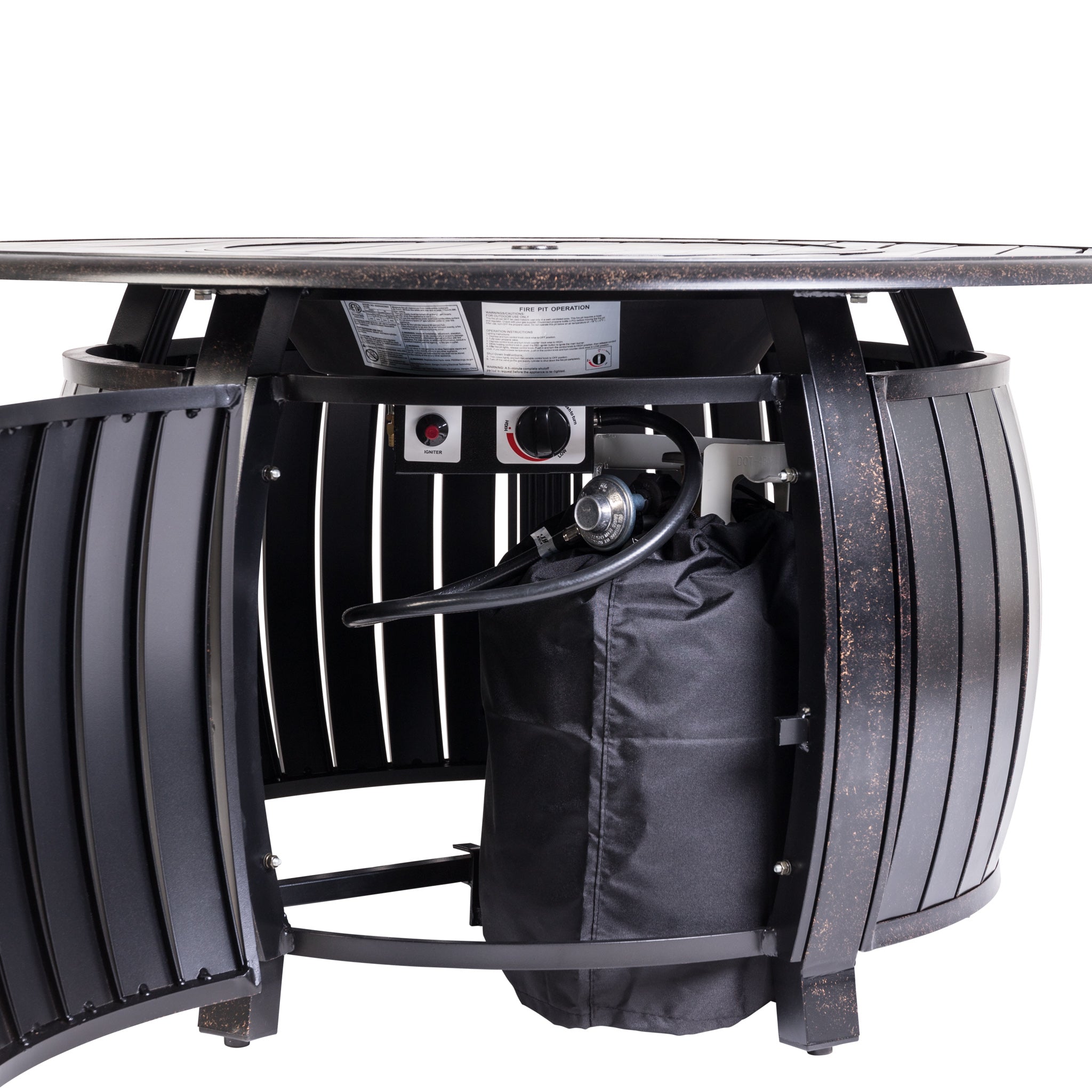 Fire Sense Grand Cooper Aluminum Round LPG Fire Pit | 61832