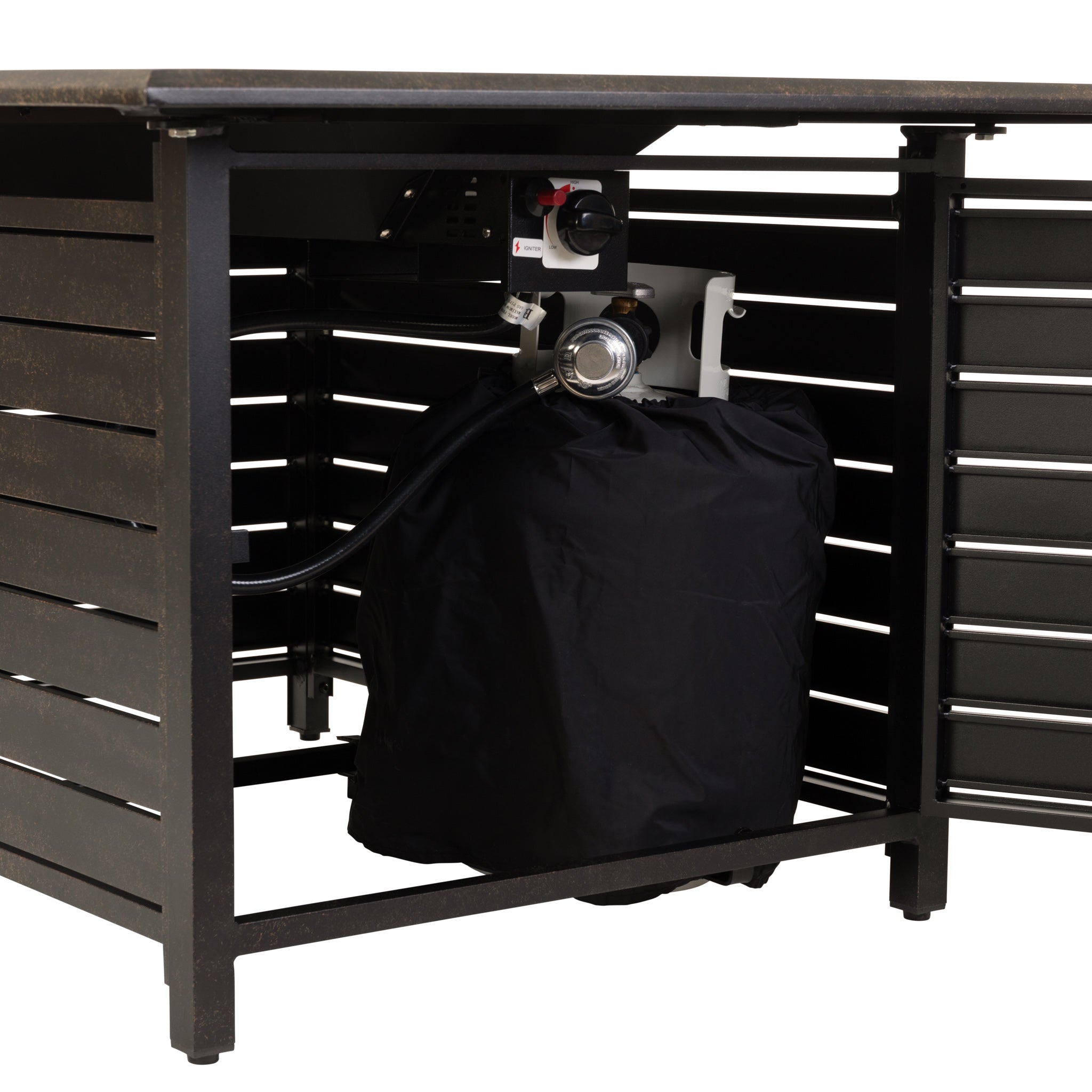 Fire Sense Longmont Aluminum Rectangular LPG Fire Pit | 61898