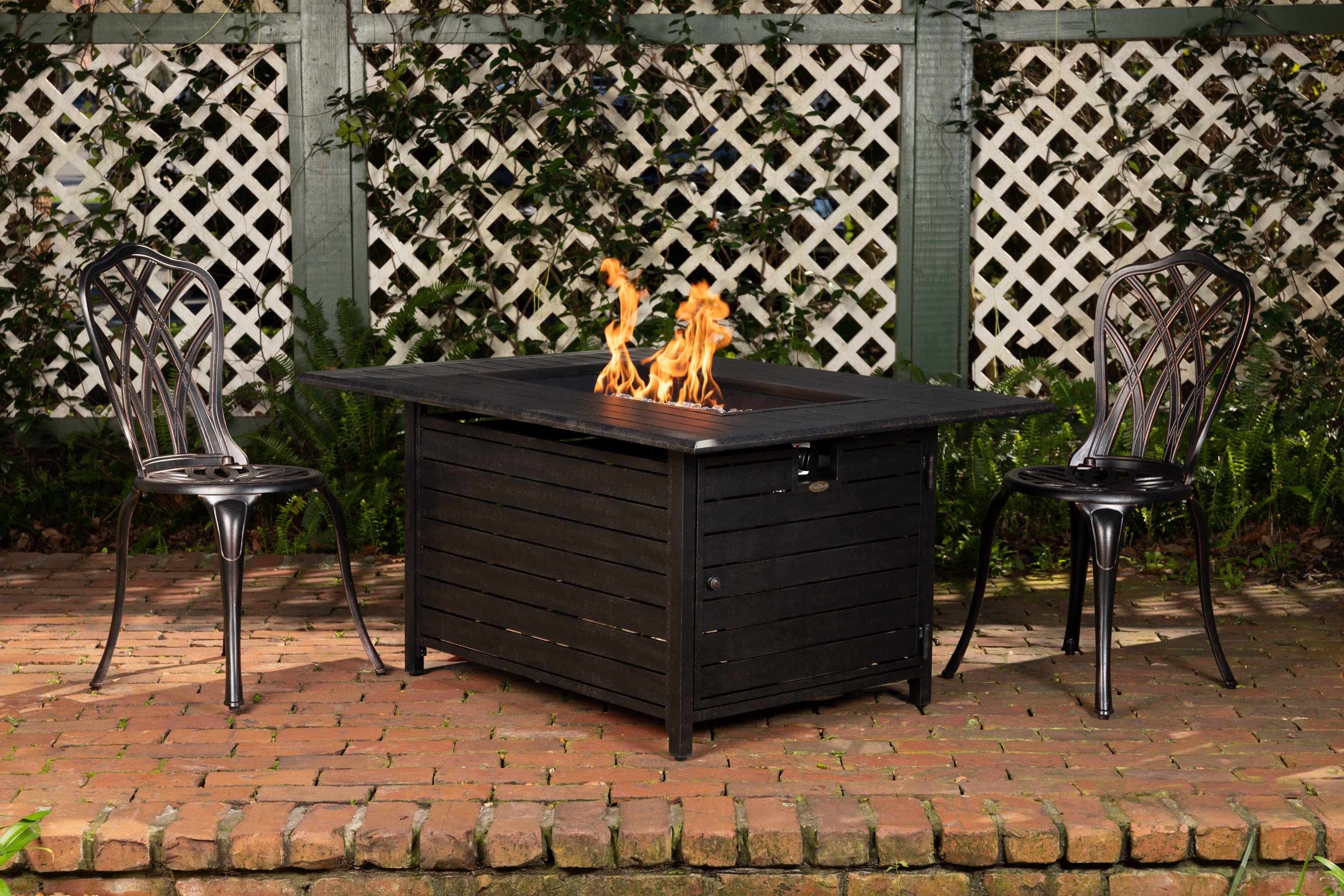 Fire Sense Longmont Aluminum Rectangular LPG Fire Pit | 61898