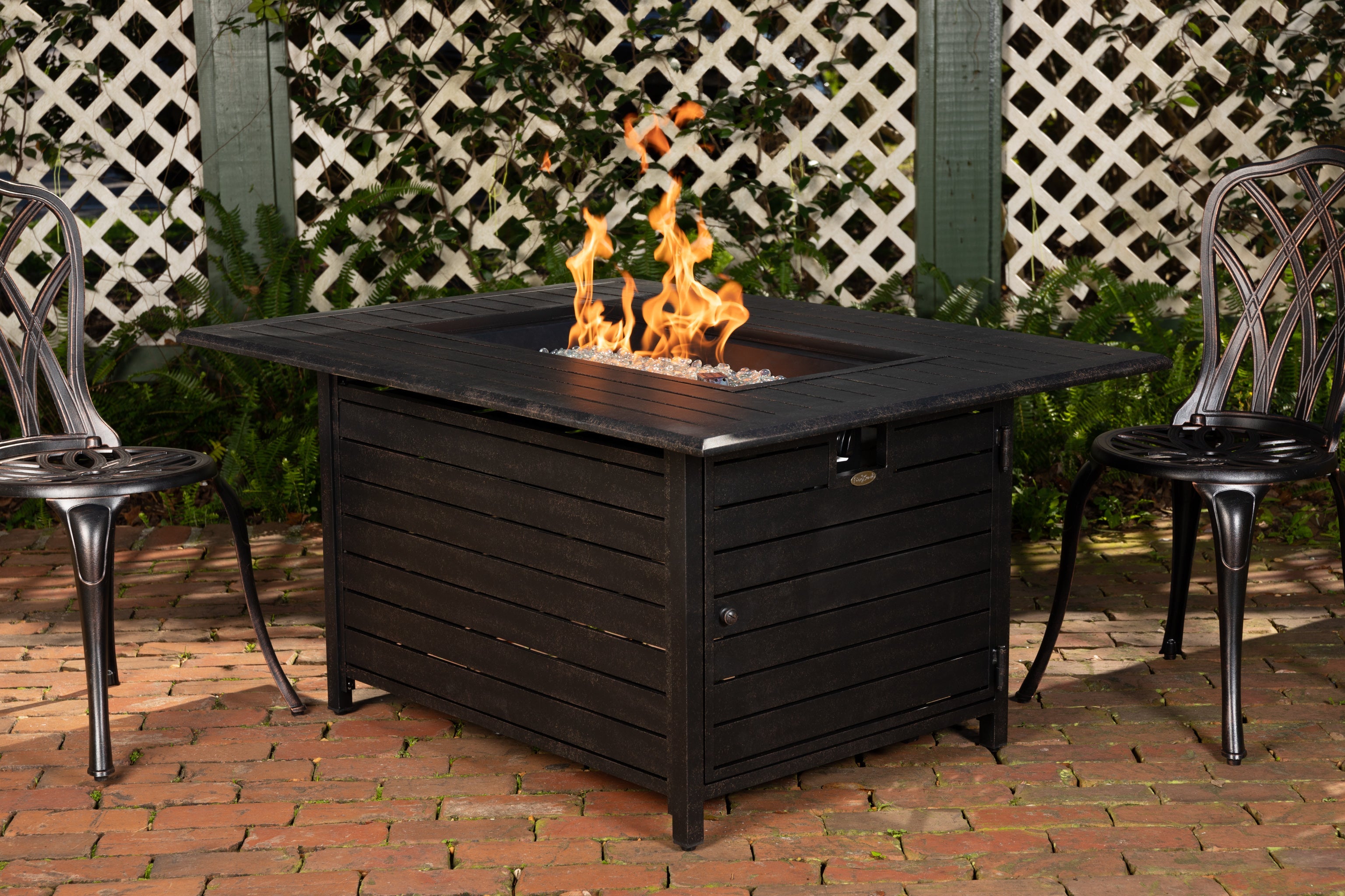 Fire Sense Longmont Aluminum Rectangular LPG Fire Pit | 61898
