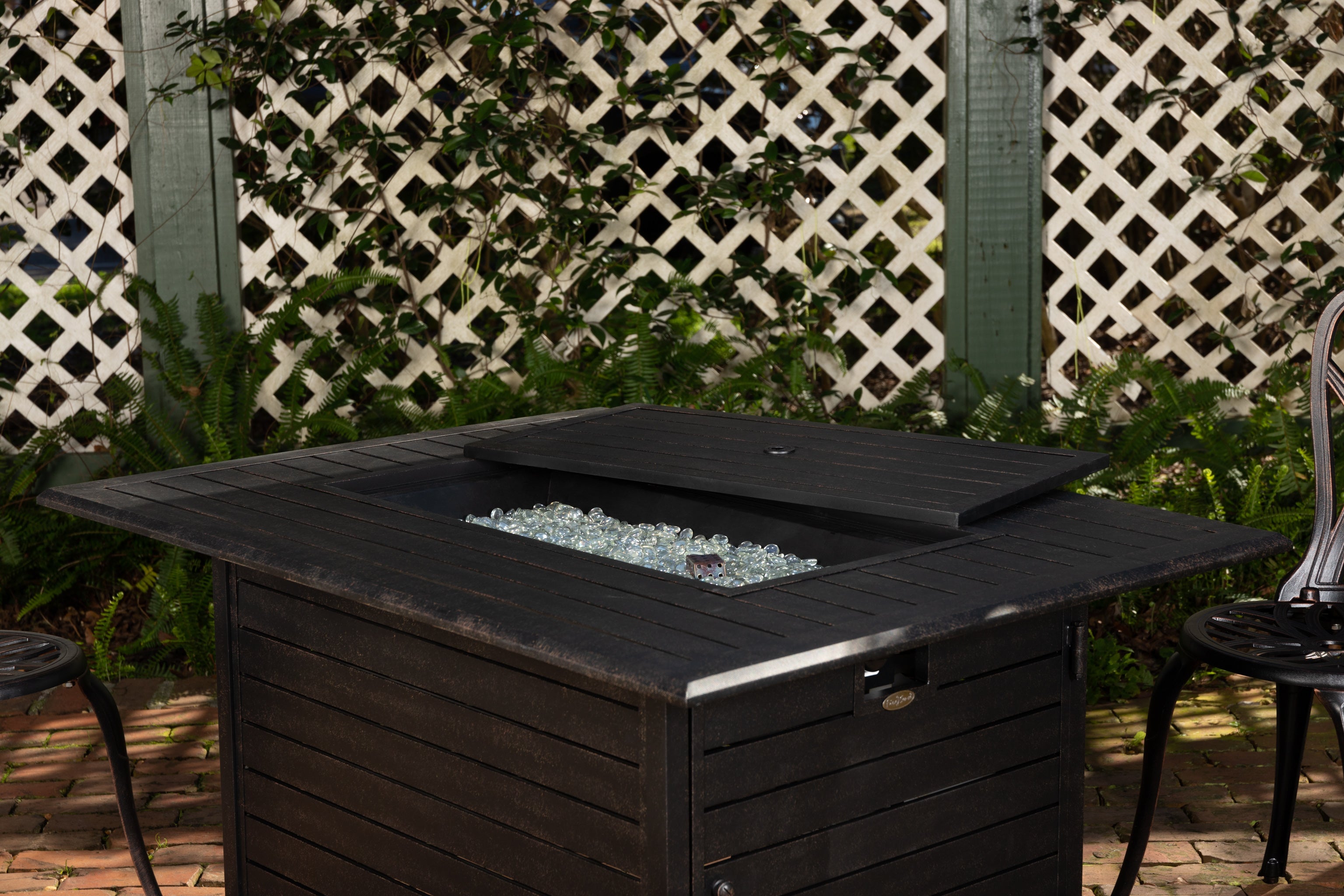 Fire Sense Longmont Aluminum Rectangular LPG Fire Pit | 61898
