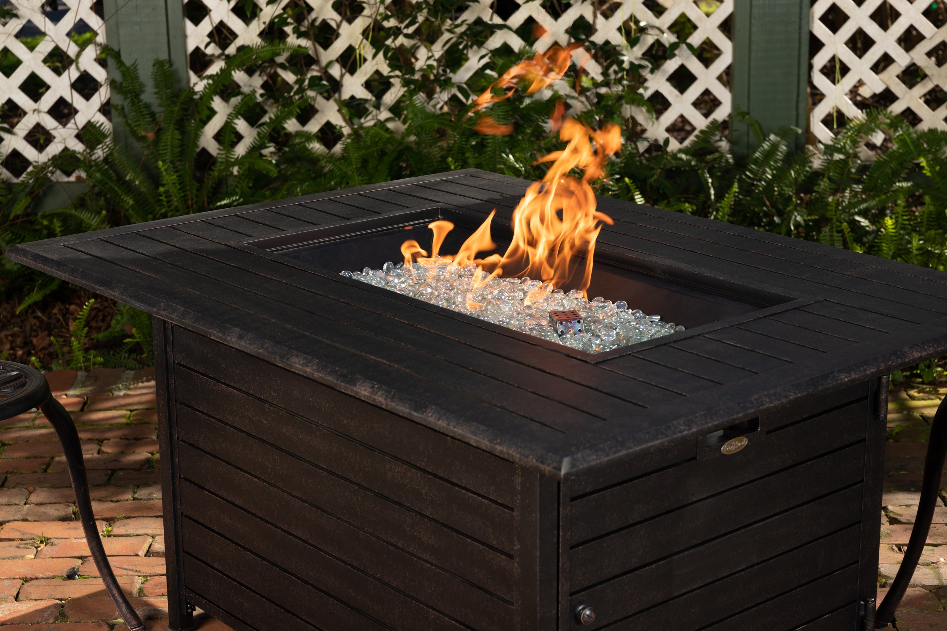 Fire Sense Longmont Aluminum Rectangular LPG Fire Pit | 61898