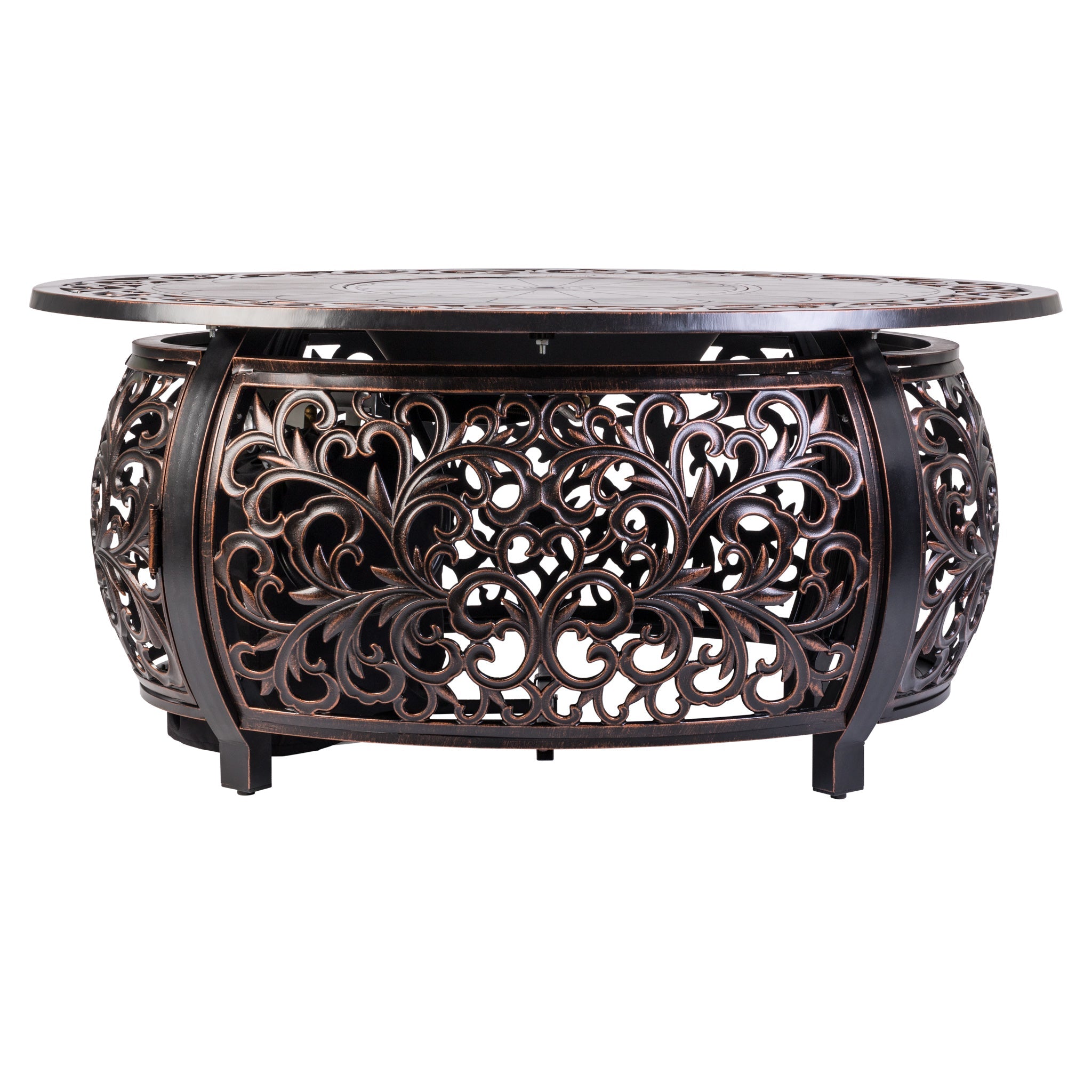 Fire Sense Toulon Oval Aluminum LPG Fire Pit | 62198