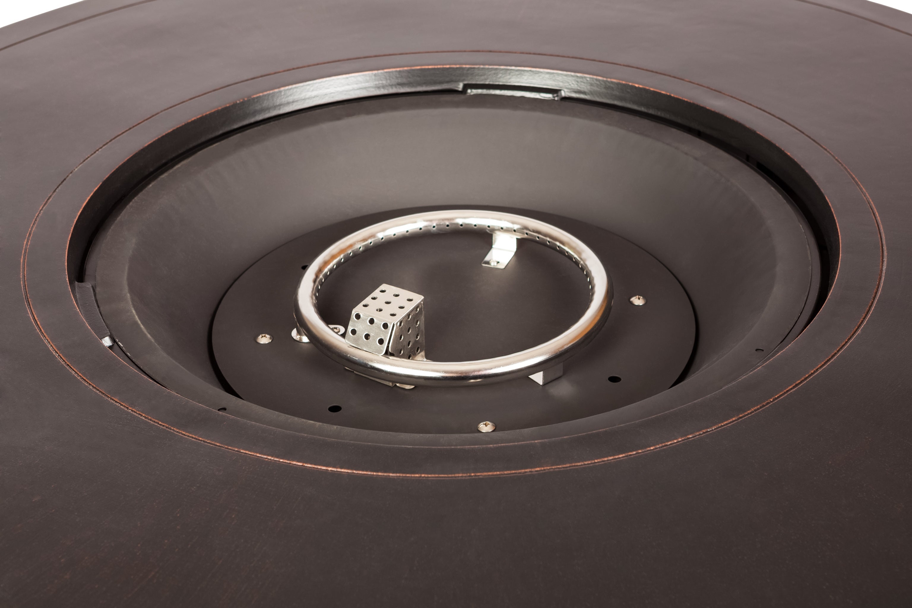 Fire Sense Perissa Woven Round Aluminum LPG Fire Pit | 62208