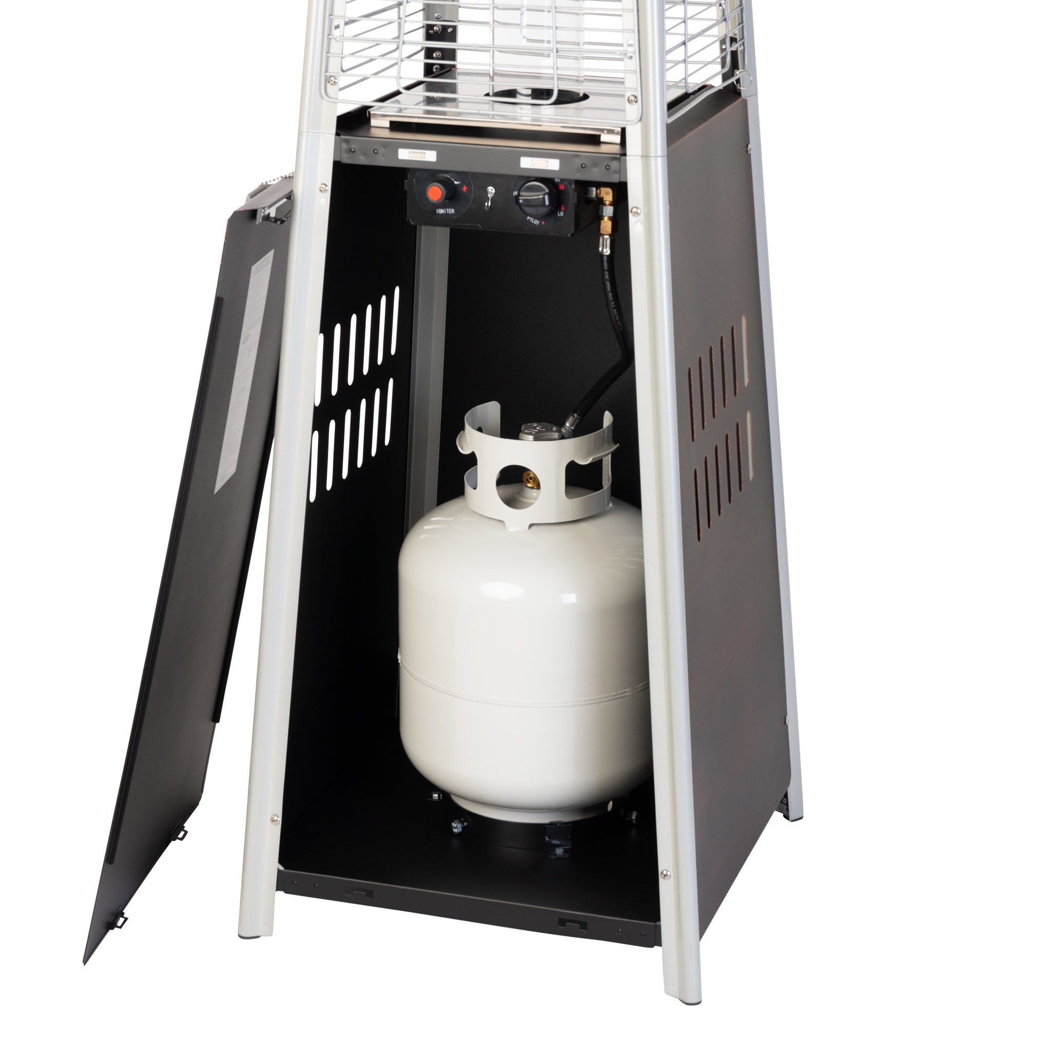 Fire Sense Coronado Brushed Bronze Pyramid Flame Patio Heater | 62263