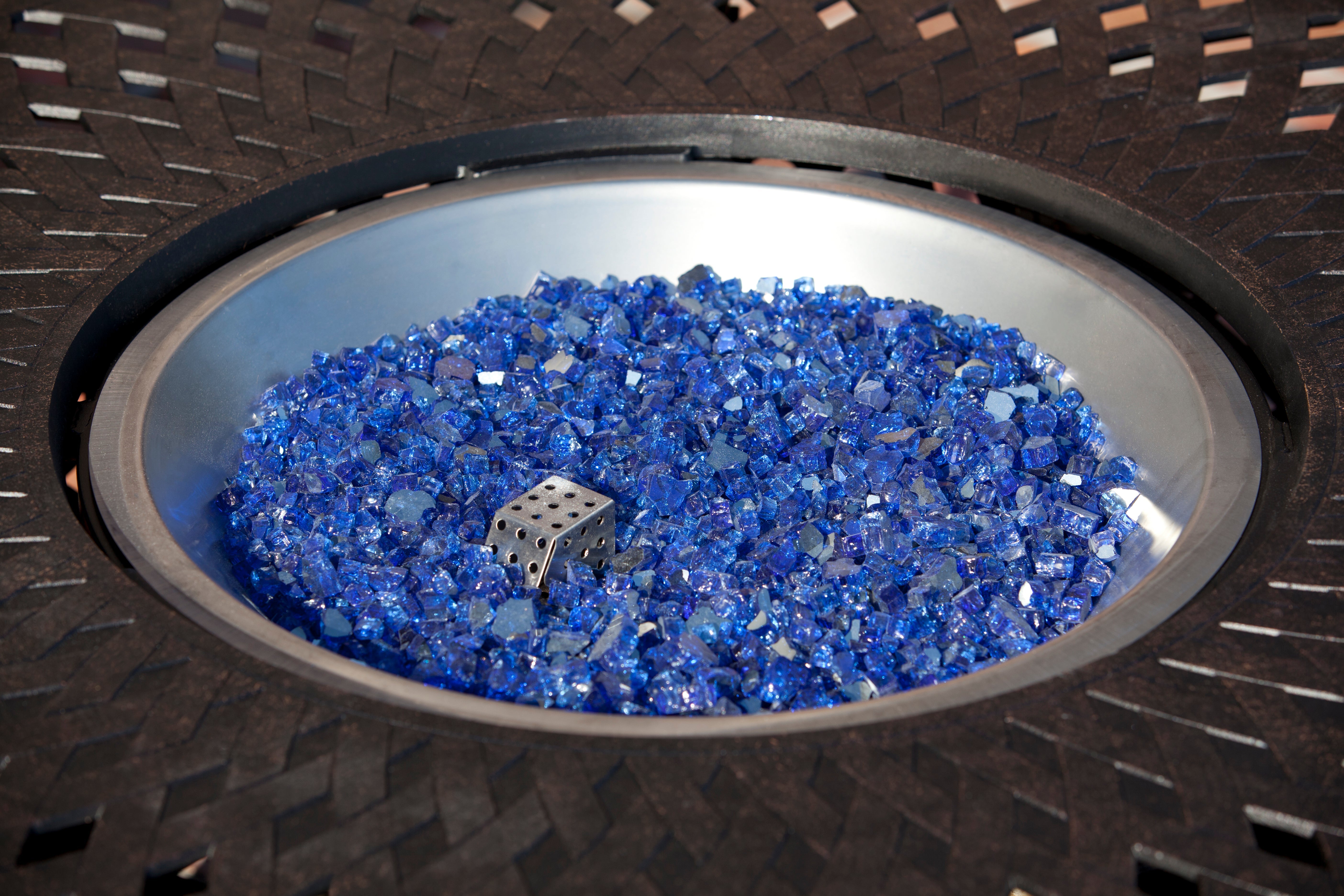Fire Sense Sapphire Blue Reflective Fire Glass | 62366