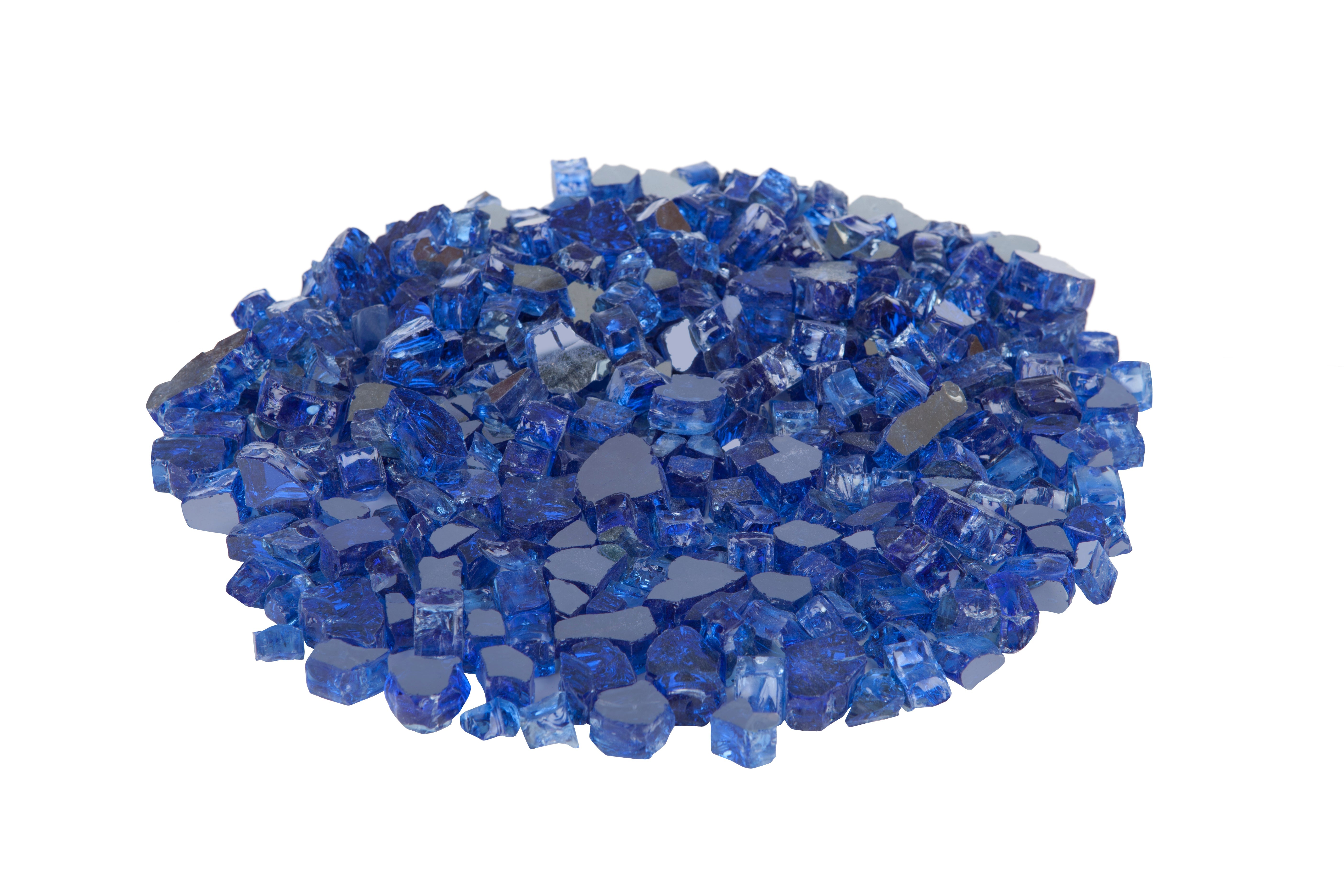 Fire Sense Sapphire Blue Reflective Fire Glass | 62366
