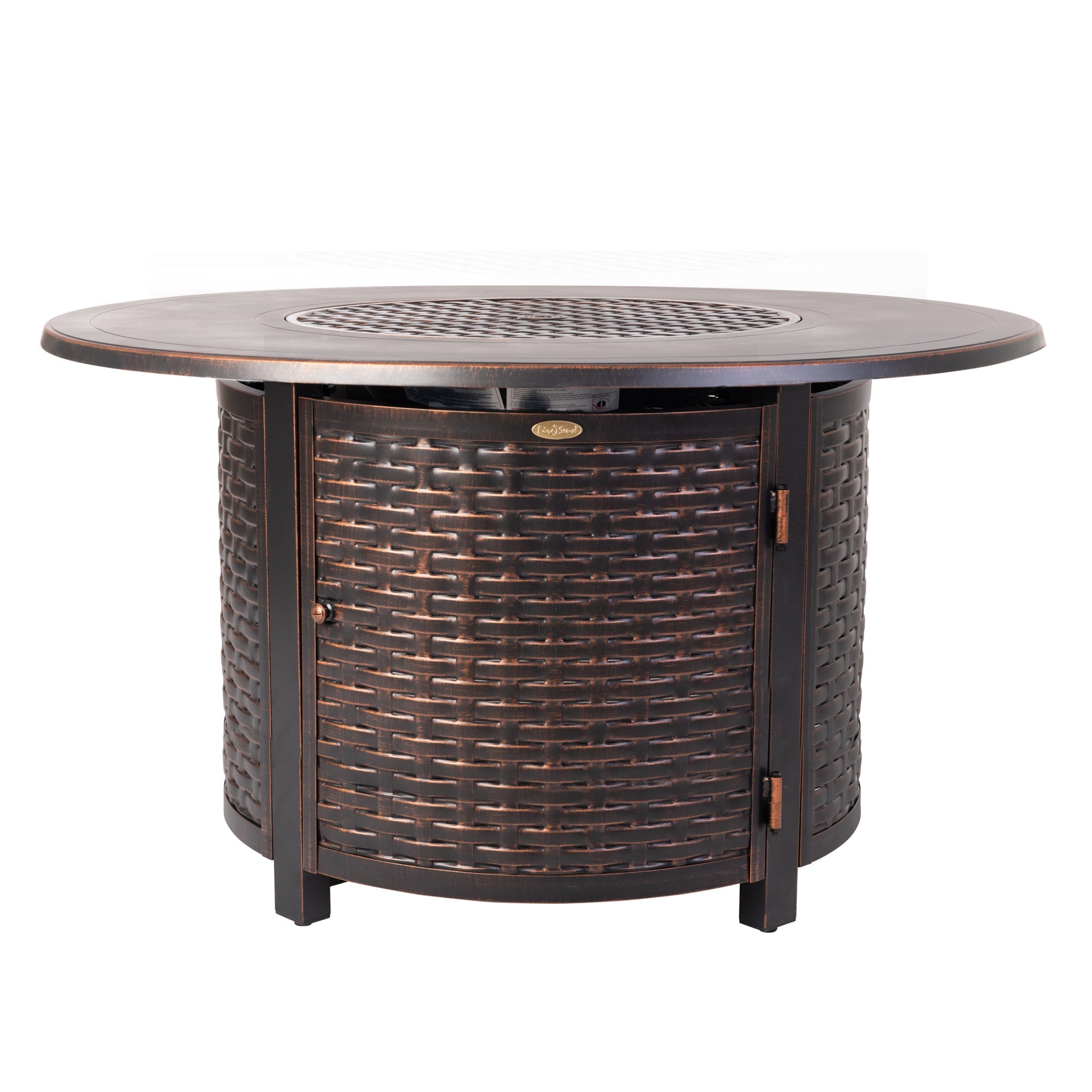 Fire Sense Florence Woven Aluminum LPG Fire Pit | 62373