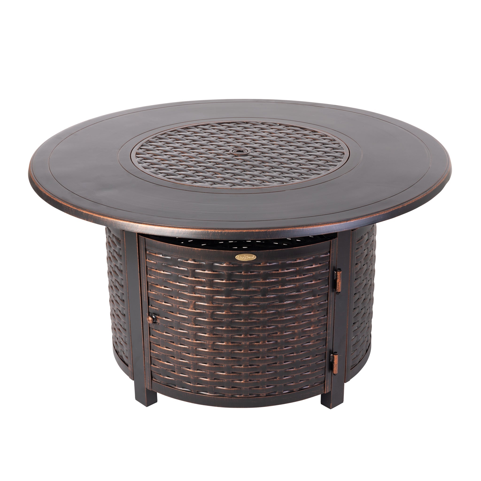 Fire Sense Florence Woven Aluminum LPG Fire Pit | 62373