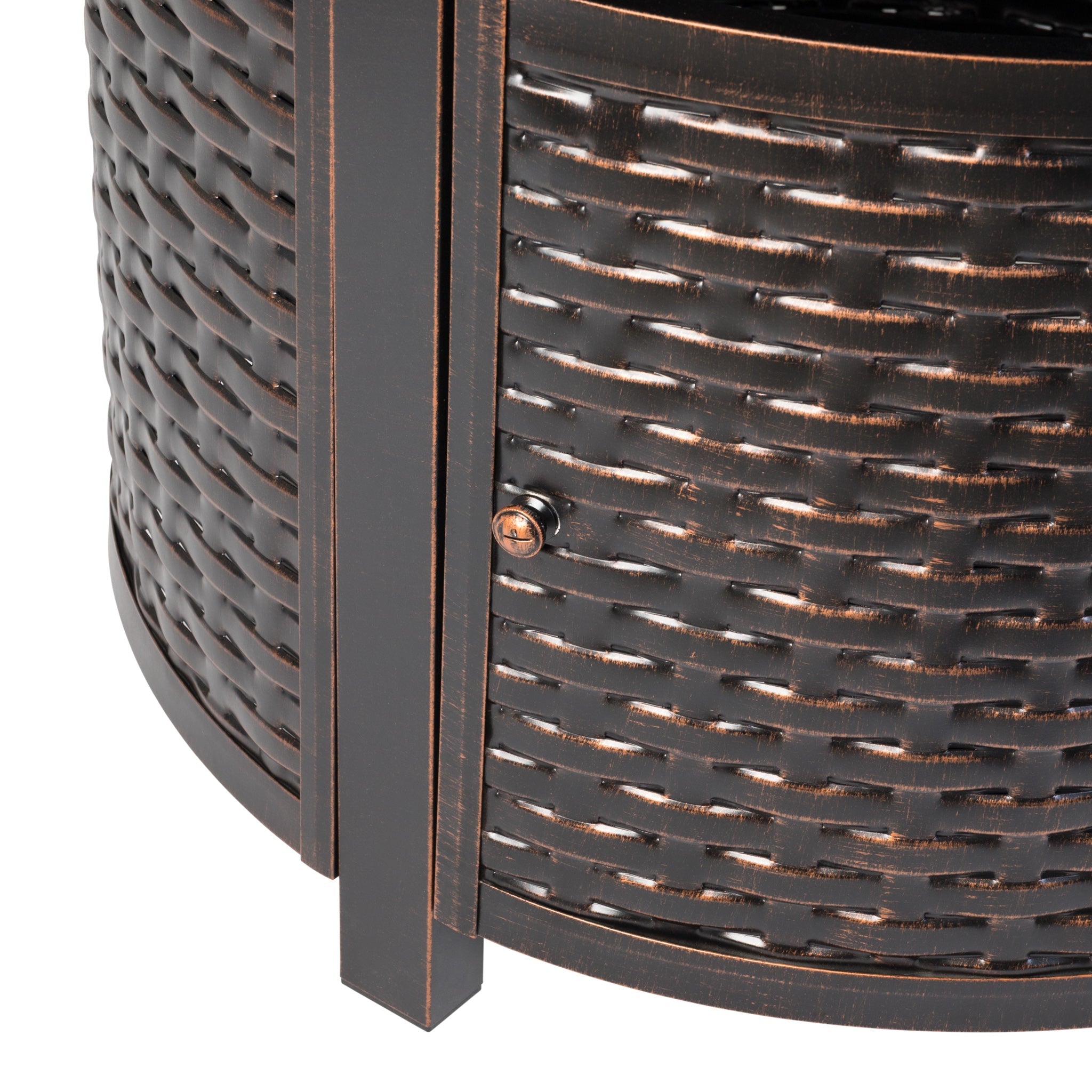 Fire Sense Florence Woven Aluminum LPG Fire Pit | 62373