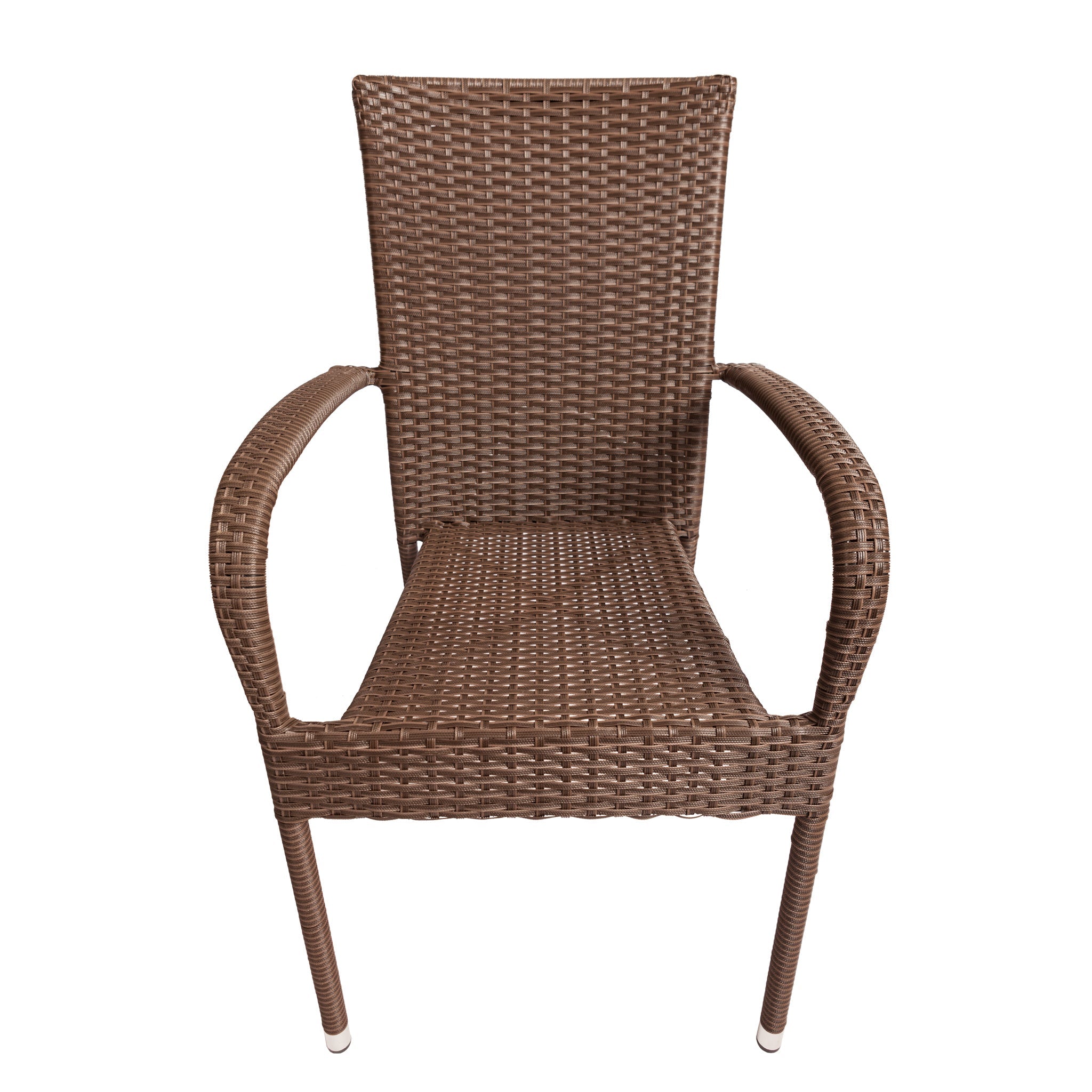 Balkene Home Morgan Outdoor Wicker Chair - Mocha - Set of 4 | 62664