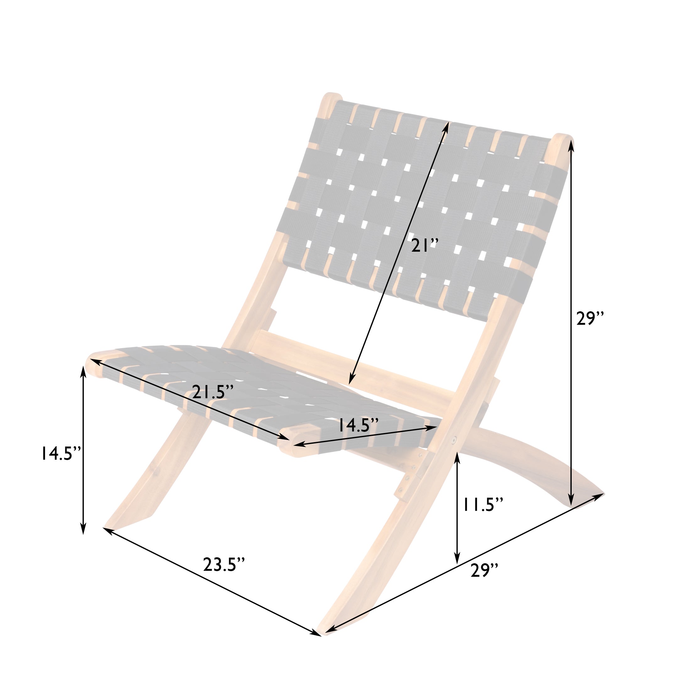 Balkene Home Sava Folding Outdoor Chair | 62774