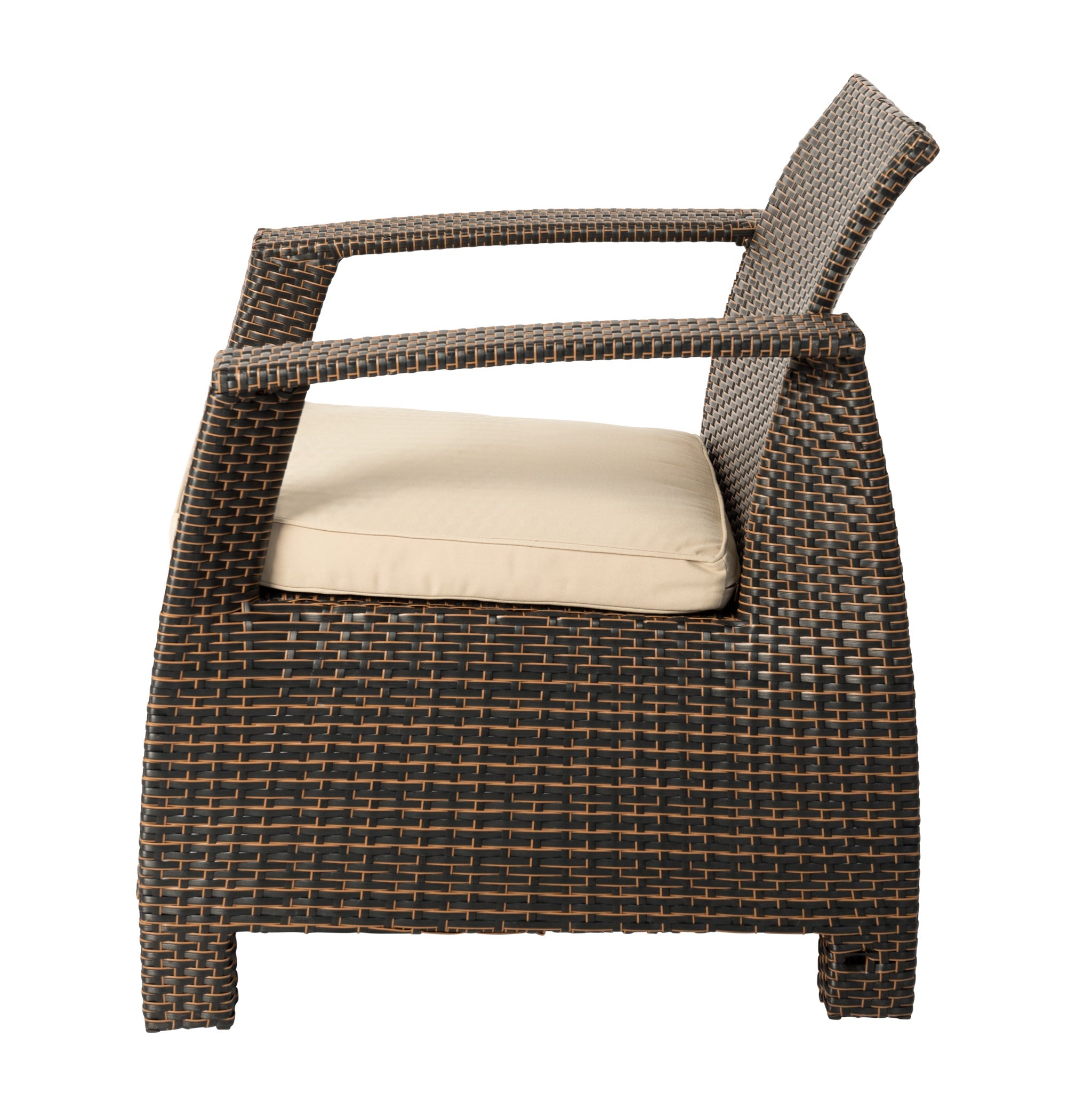 Balkene Home Bondi Deluxe Armchair in Mocha Wicker | 62775