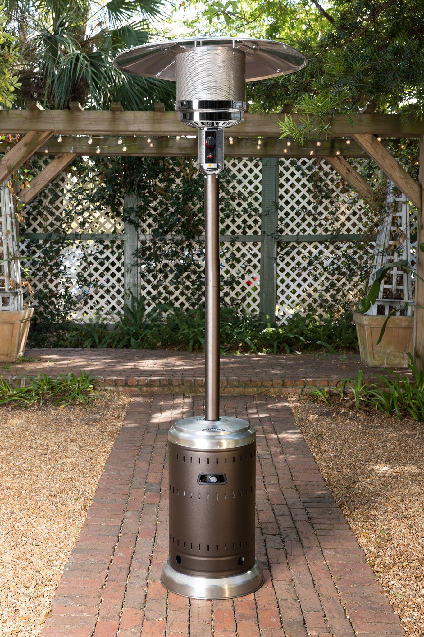 Fire Sense Ash and Stainless Steel Finish Patio Heater | 63010