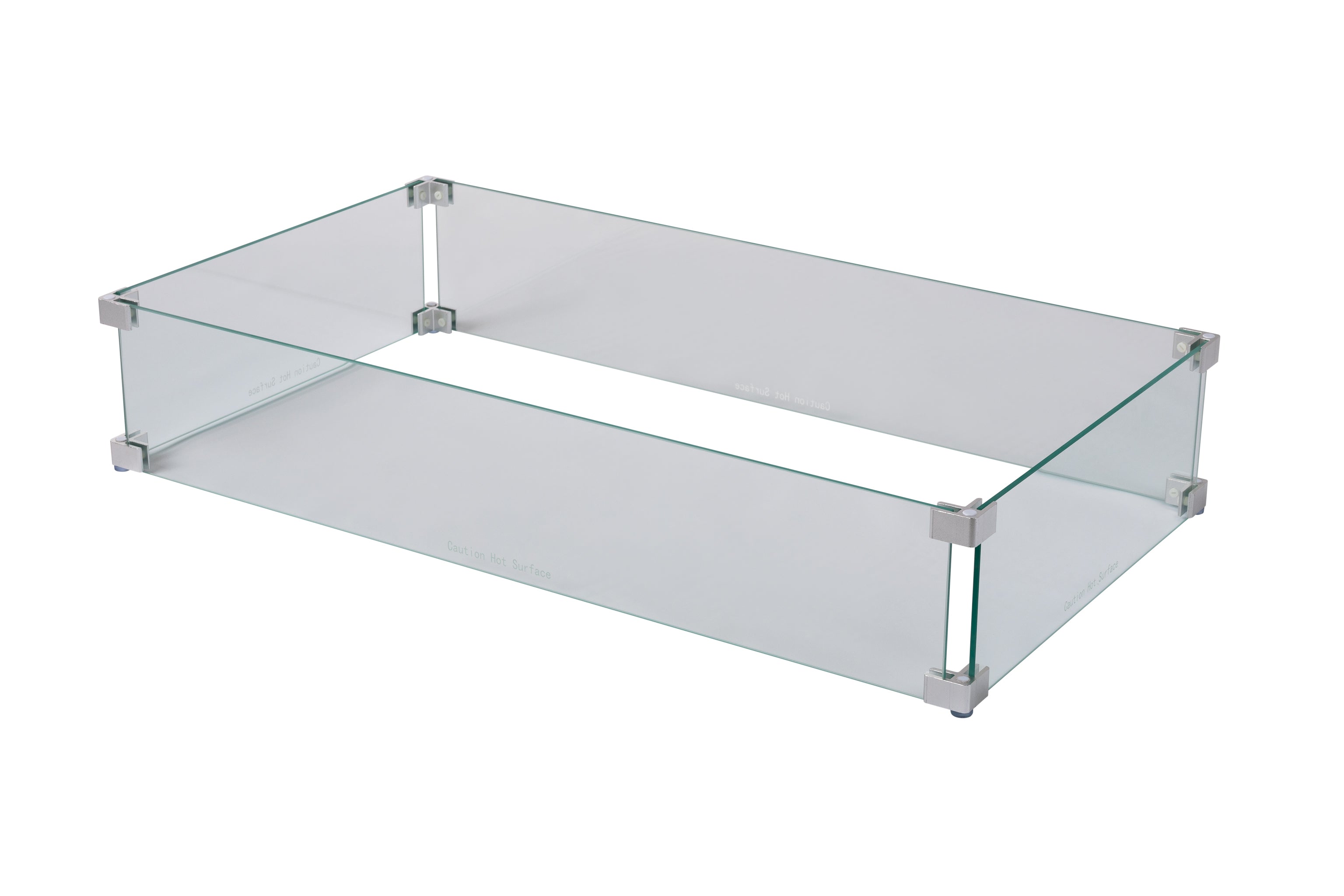 Fire Sense Tempered Glass Wind Guard for Rectangular Fire Pits | 63248