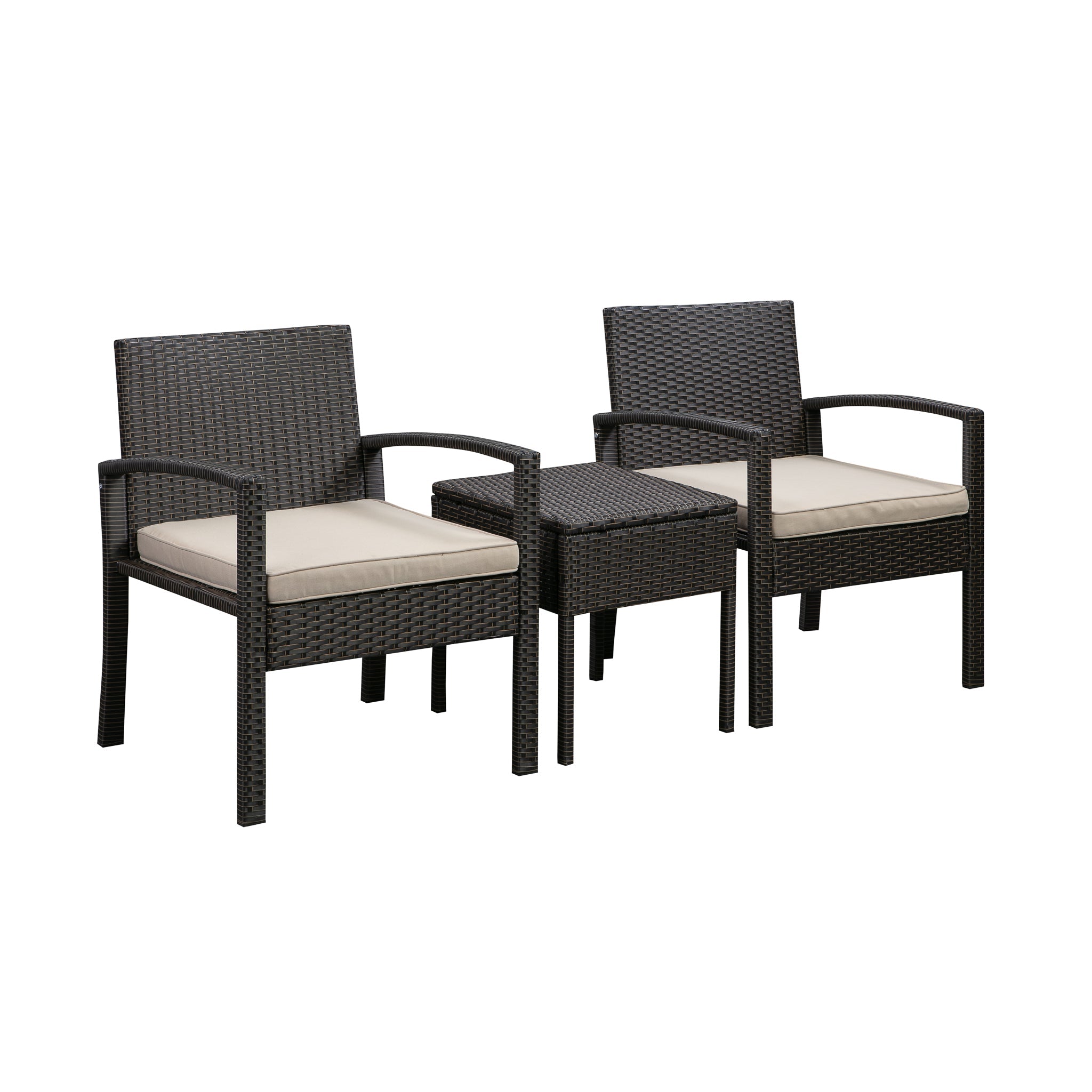 Balkene Home Bern Balcony Chat Set in Mocha Wicker | 63358