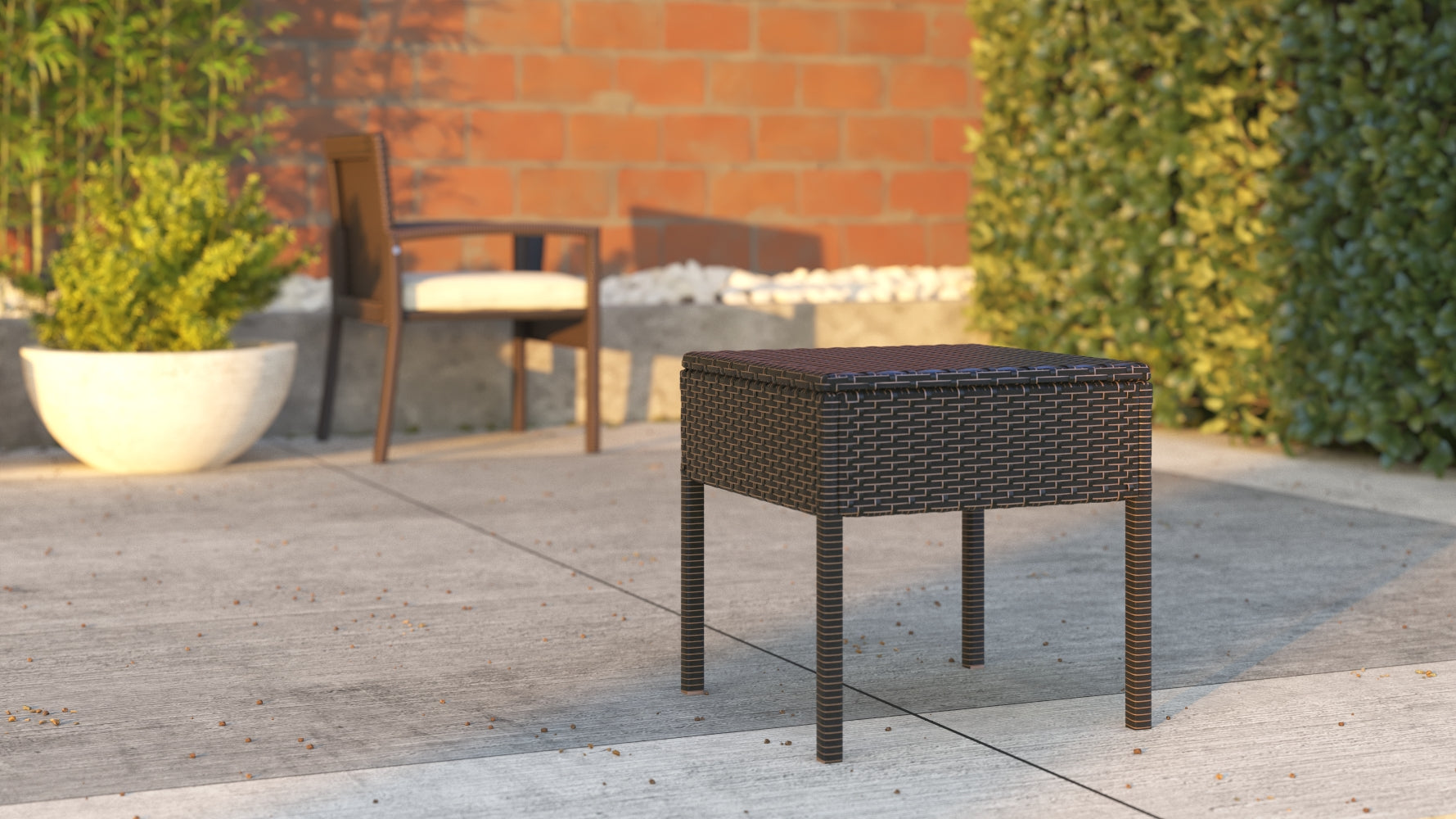 Balkene Home Bern Balcony Chat Set in Mocha Wicker | 63358