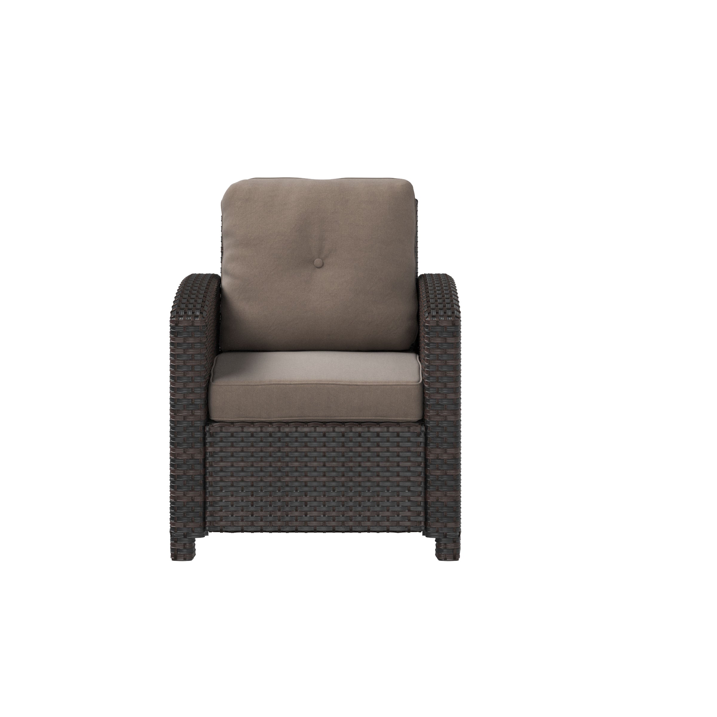 Balkene Home Miles Club Chair in Mocha Wicker | 63361