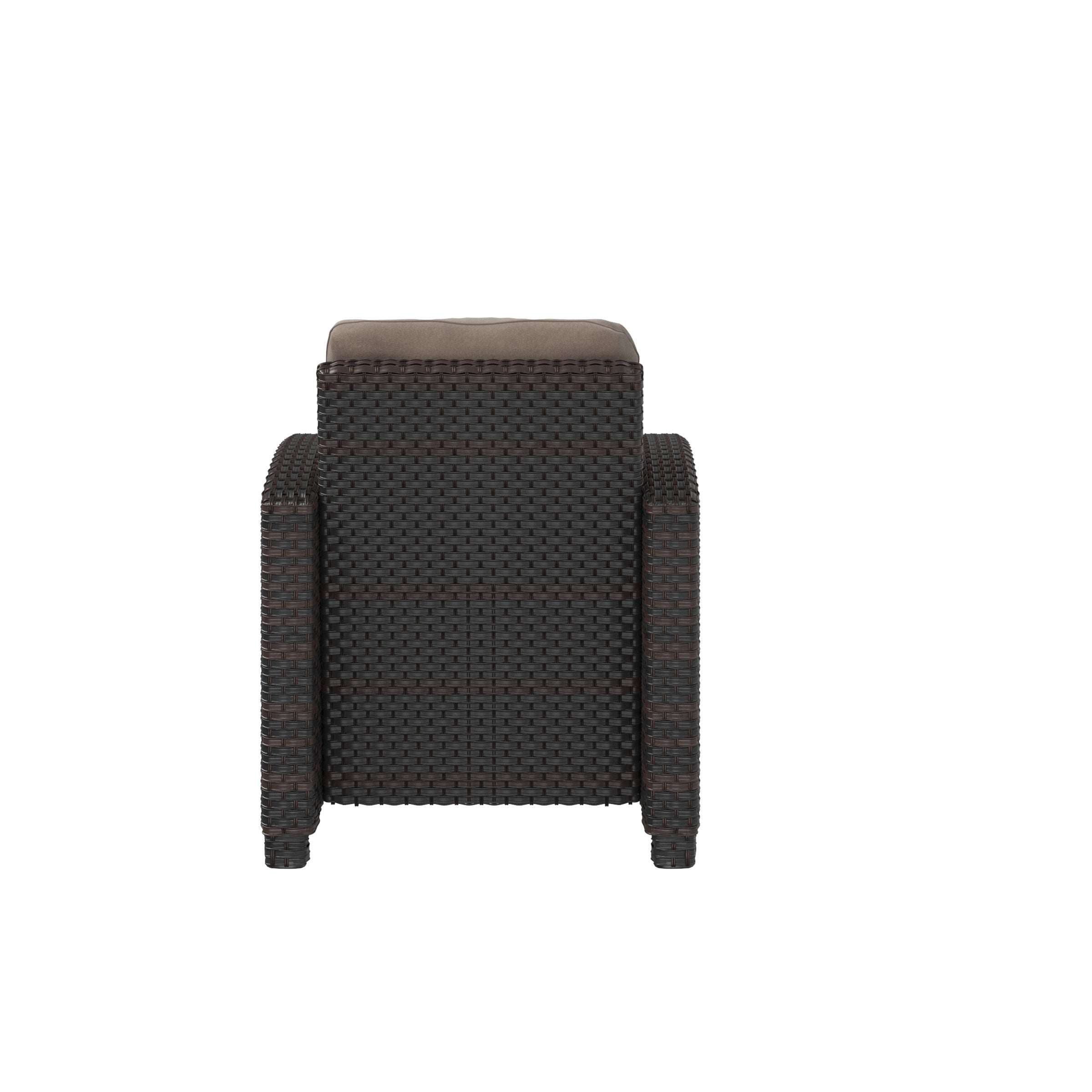 Balkene Home Miles Club Chair in Mocha Wicker | 63361