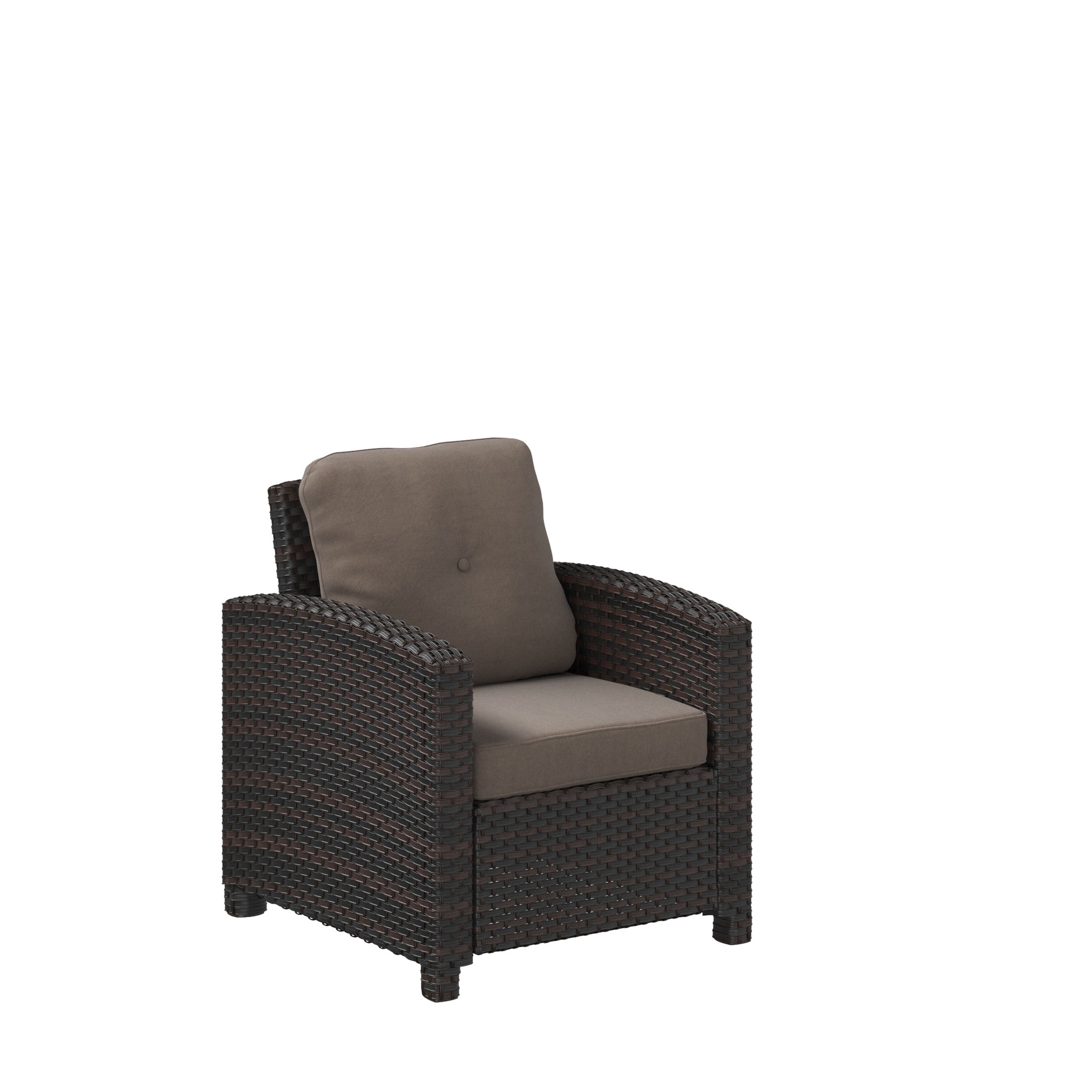 Balkene Home Miles Club Chair in Mocha Wicker | 63361