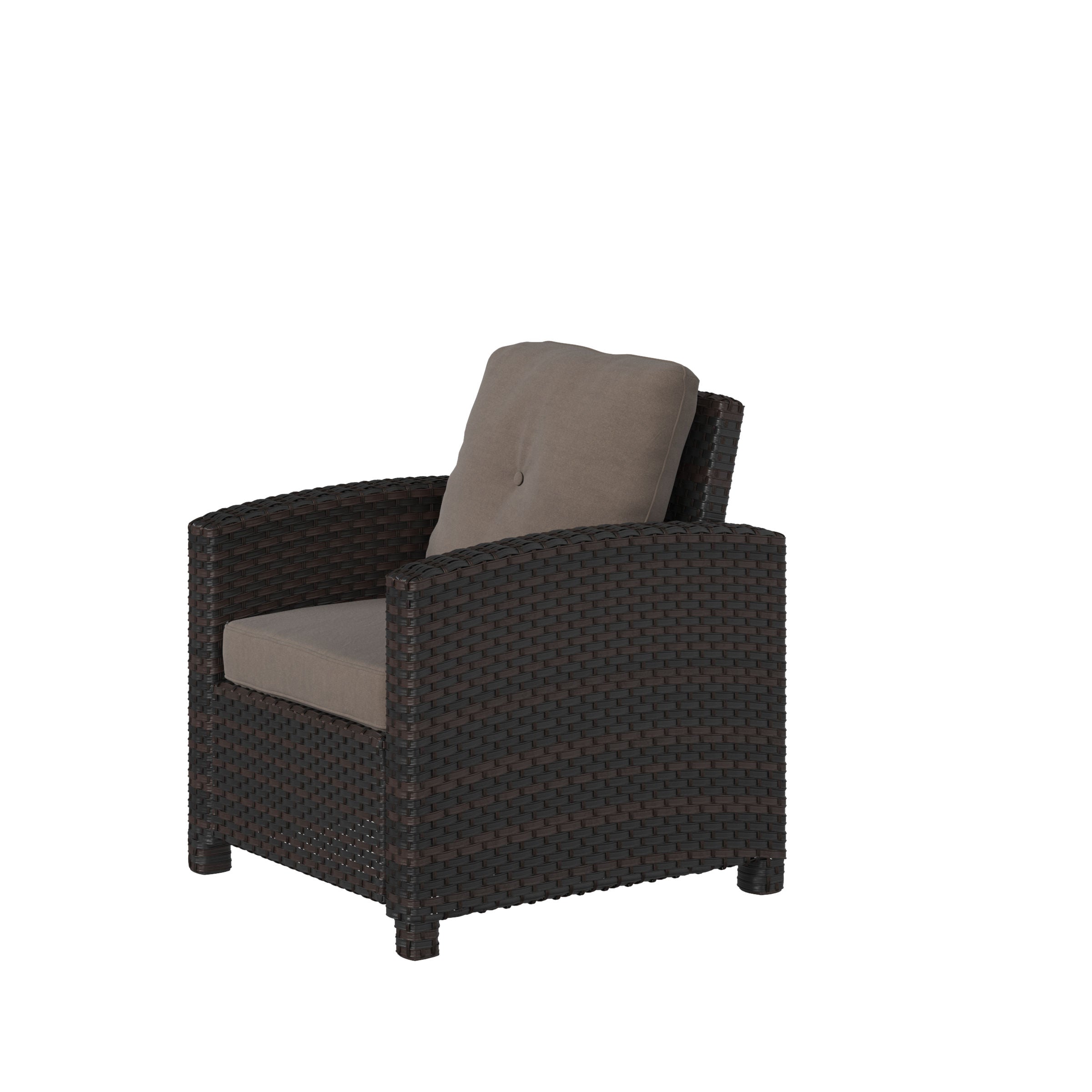Balkene Home Miles Club Chair in Mocha Wicker | 63361