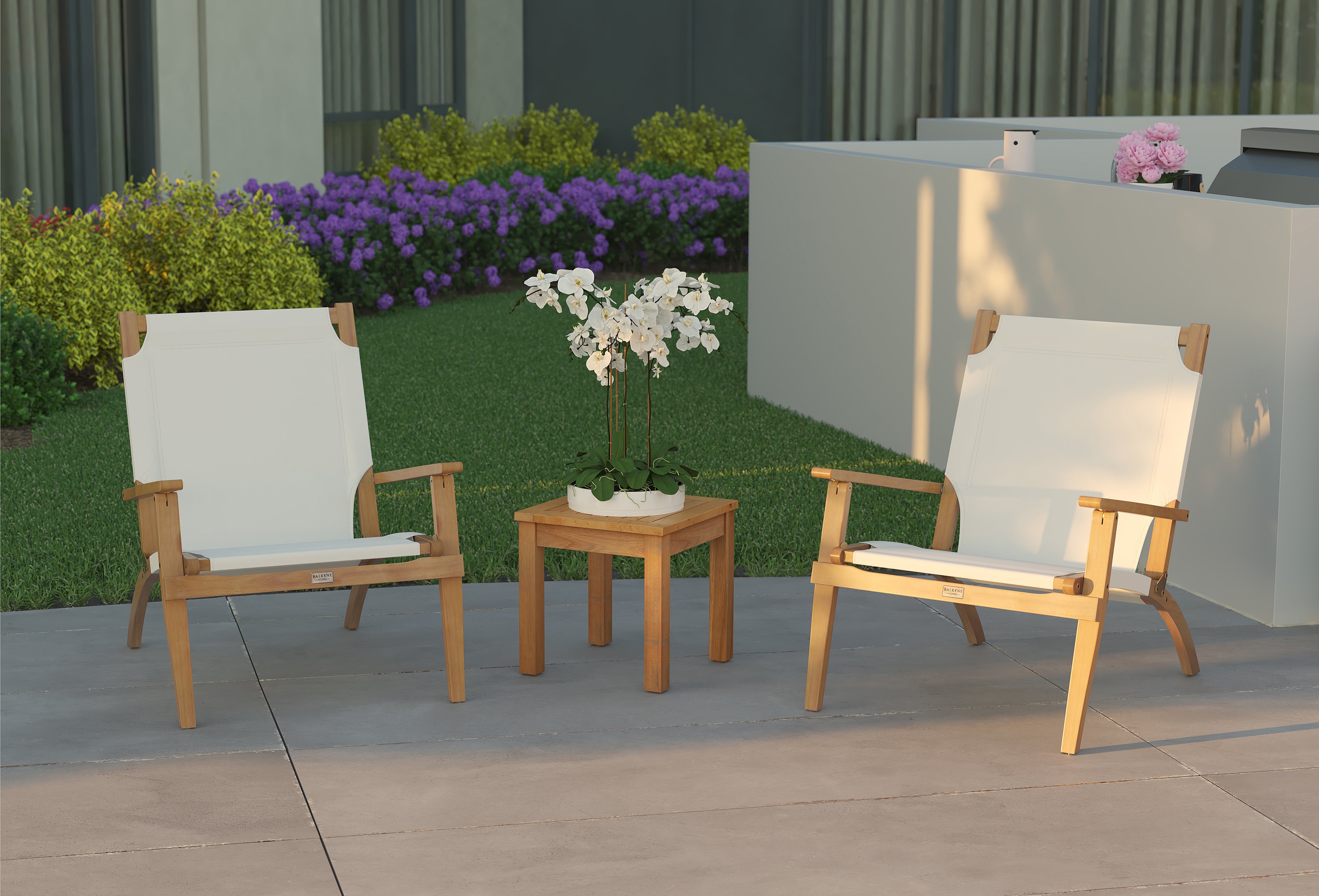 Balkene Home Walker Outdoor Wooden Folding Lounge Chair | 63750