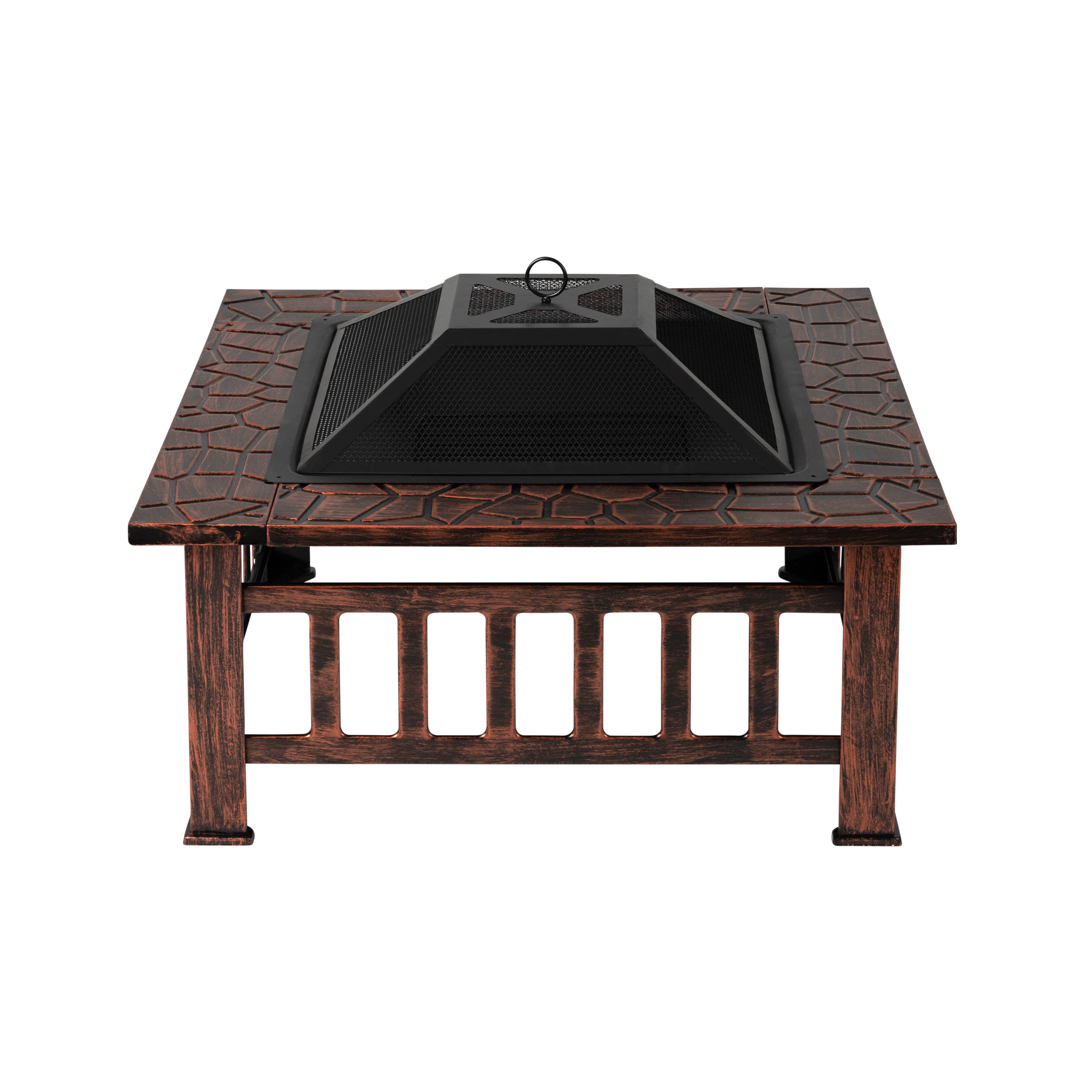 Fire Sense Foxdale Square Wood-Burning Fire Pit | 64099