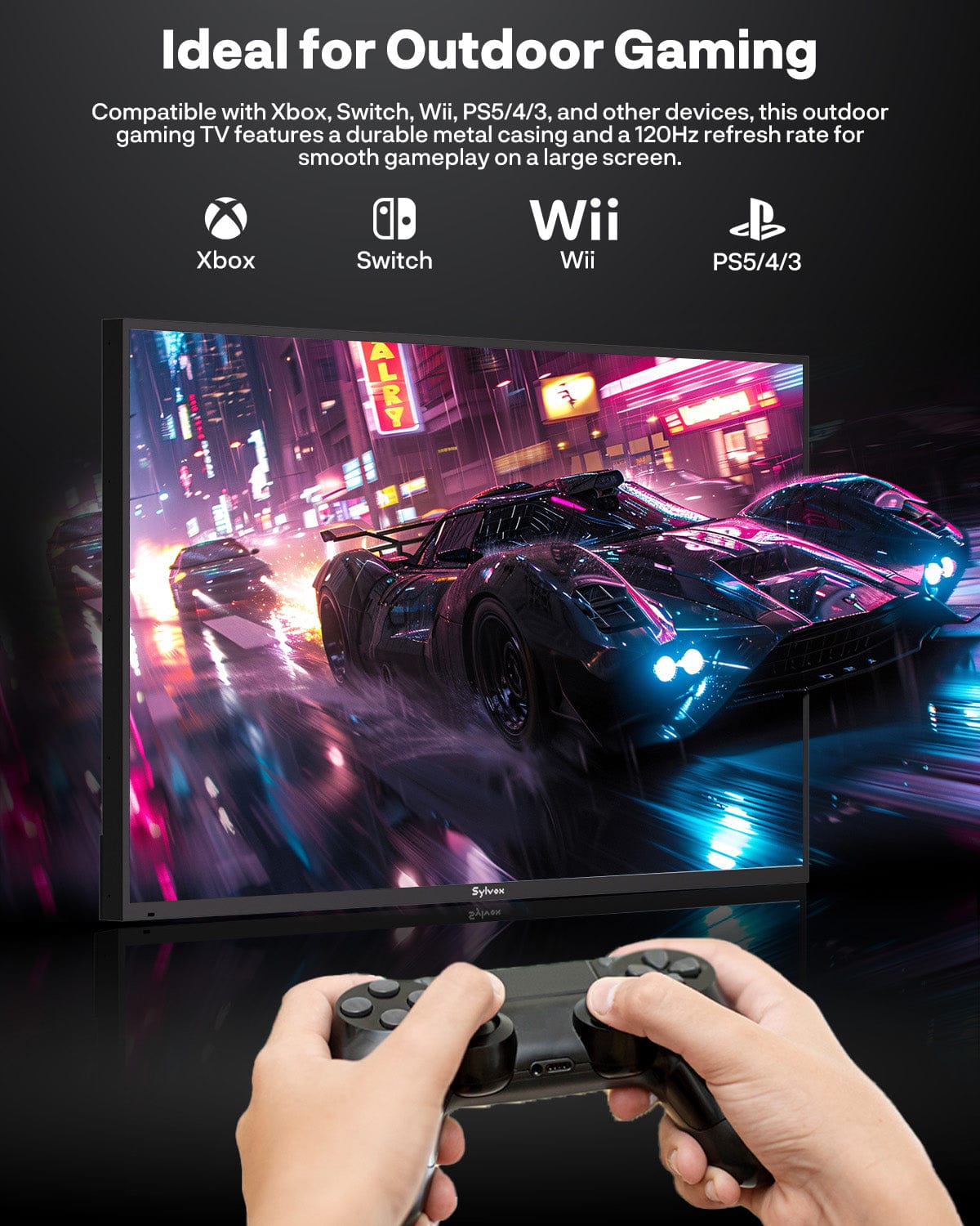 43" 120HZ Waterproof Outdoor TV-2025 Gaming Series