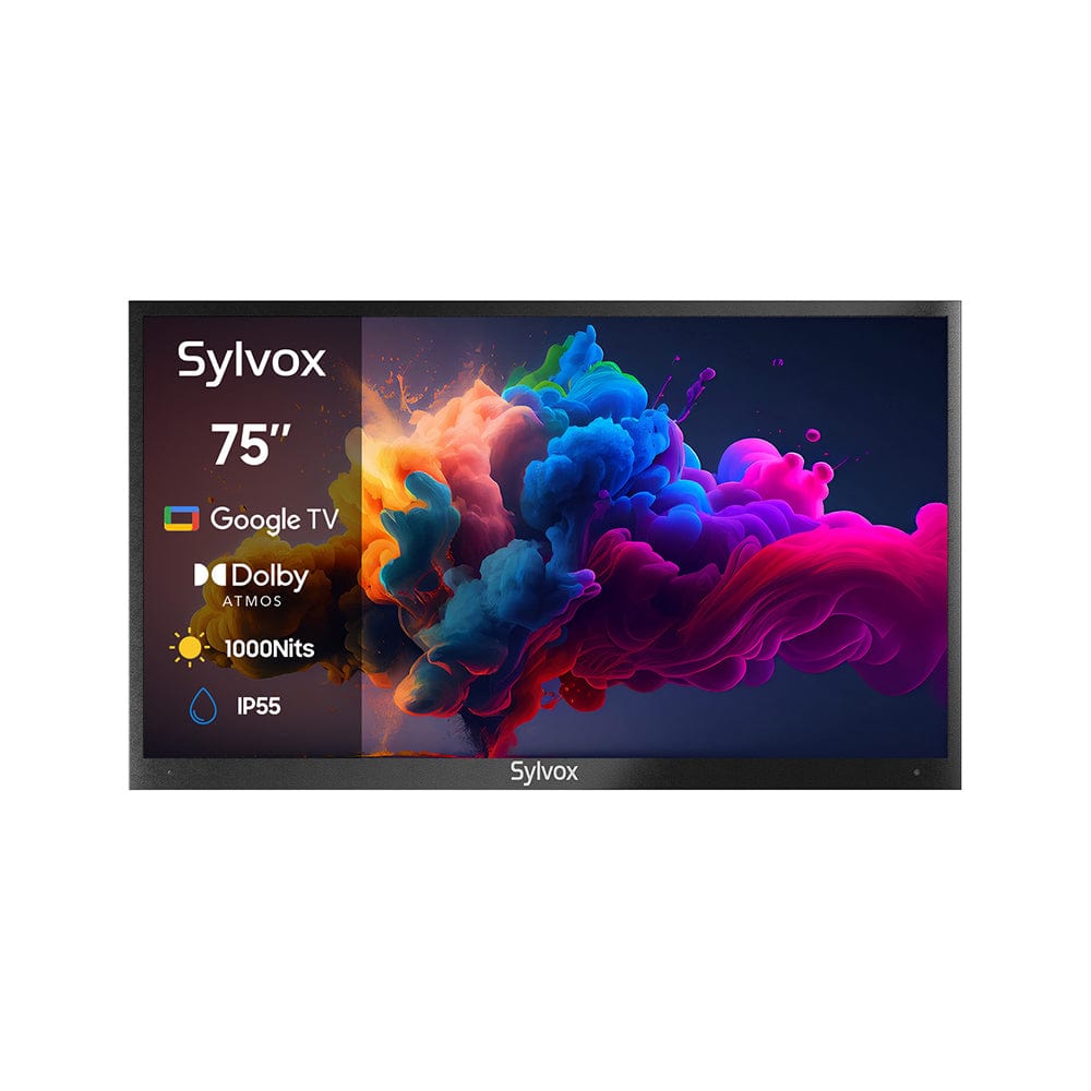 SYLVOX 75" Advanced QLED Google Outdoor TV -2024 Deck Pro QLED 2.0