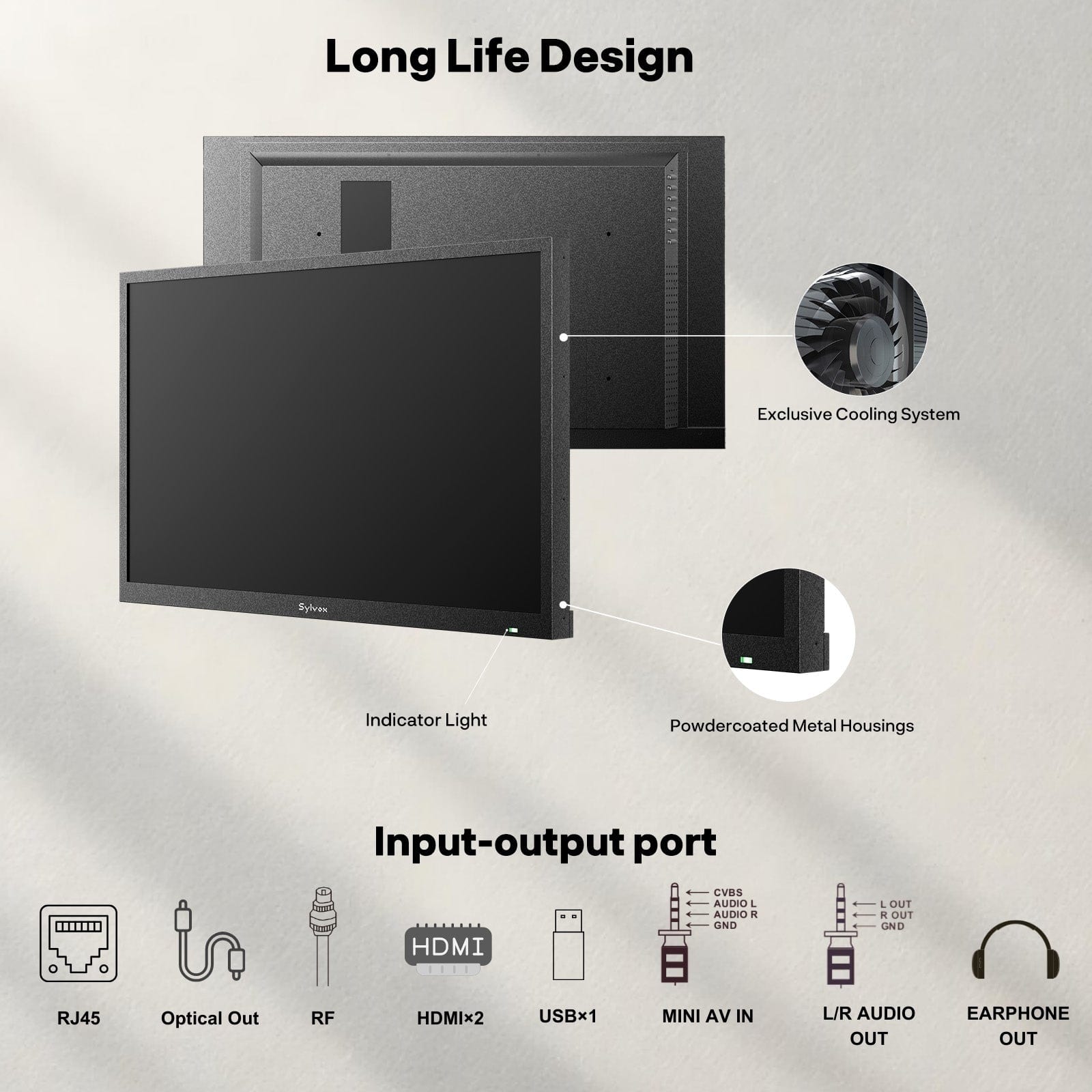 Sylvox 32" Pool SE Weatherproof TV (1500nit Brightness)