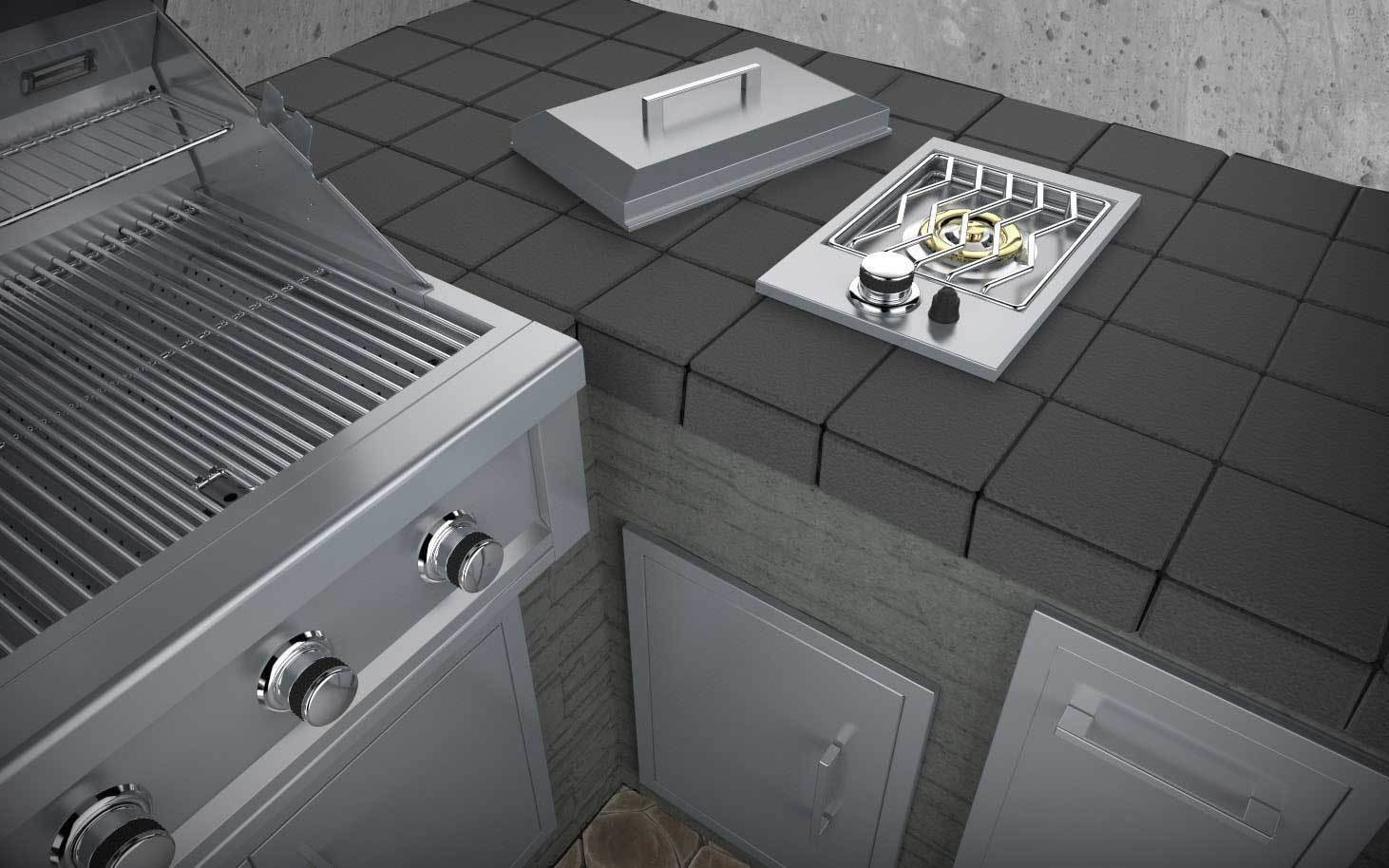 Sunstone Grills 3″ Drop-in Single Burner-1SSB