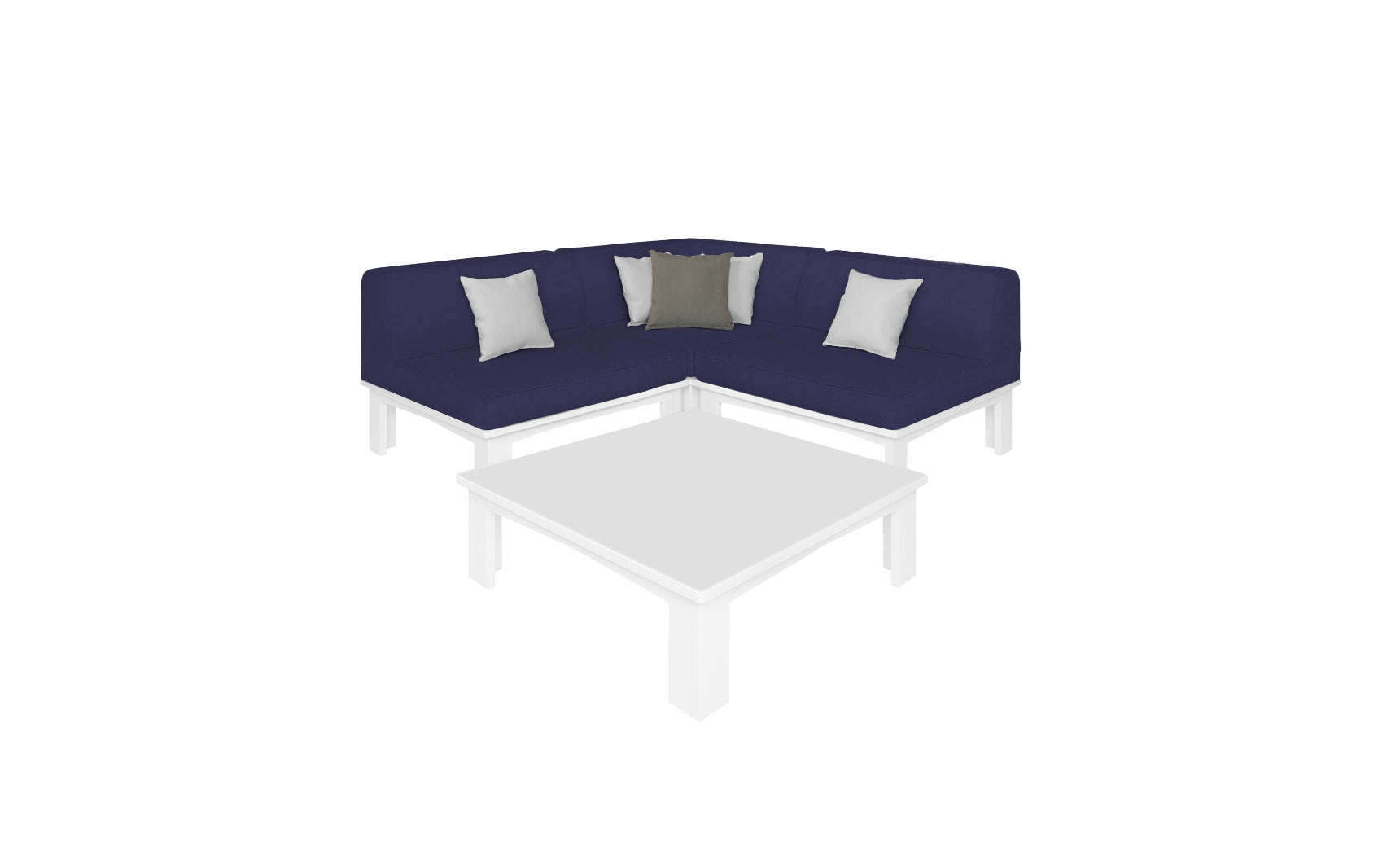Ledge Mainstay Sectional 4 Piece Diamond