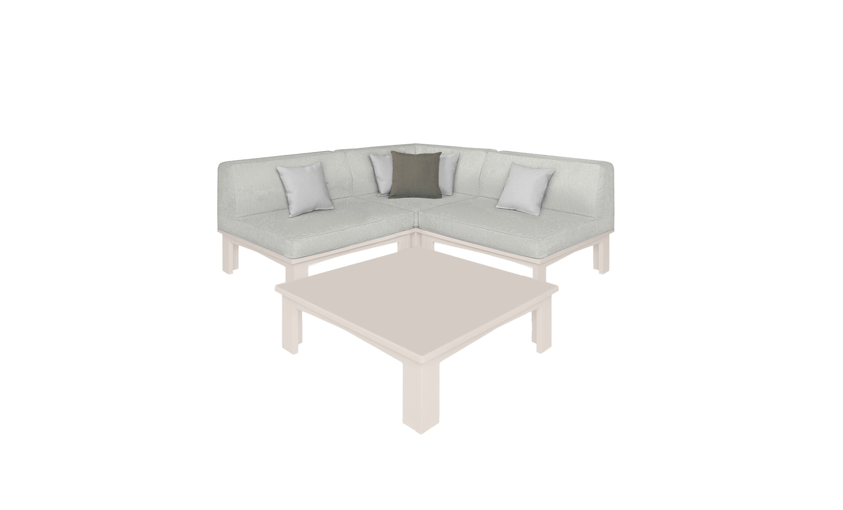 Ledge Mainstay Sectional 4 Piece Diamond