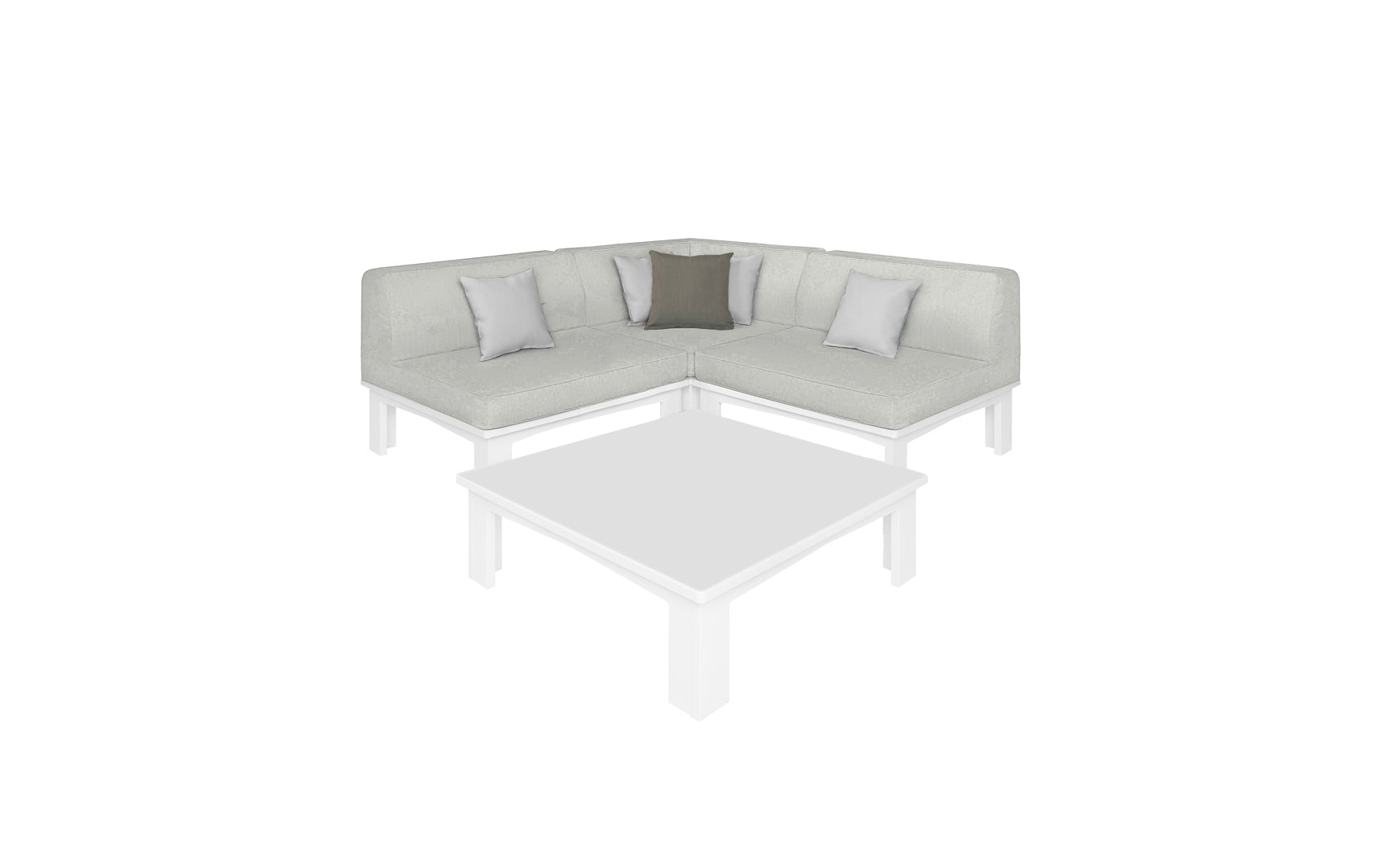 Ledge Mainstay Sectional 4 Piece Diamond
