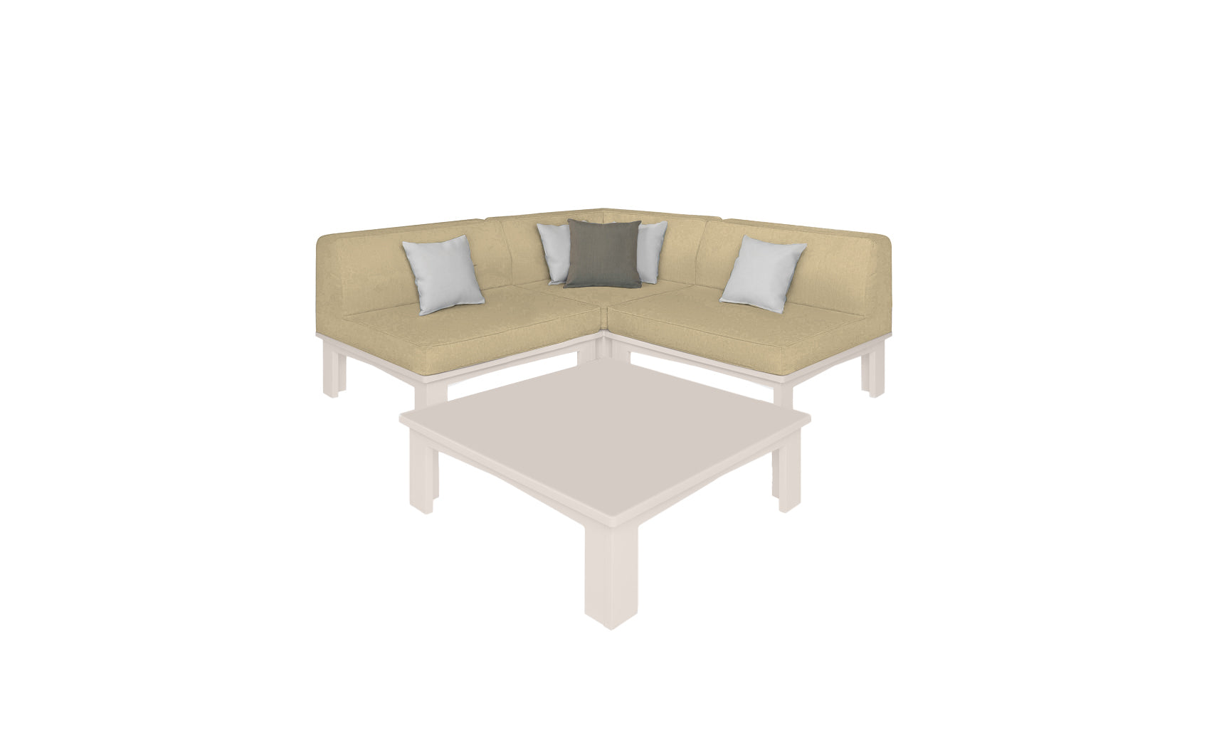 Ledge Mainstay Sectional 4 Piece Diamond