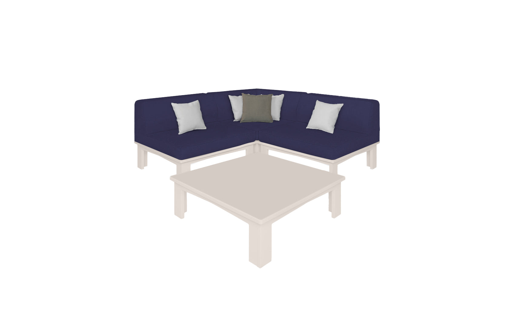 Ledge Mainstay Sectional 4 Piece Diamond
