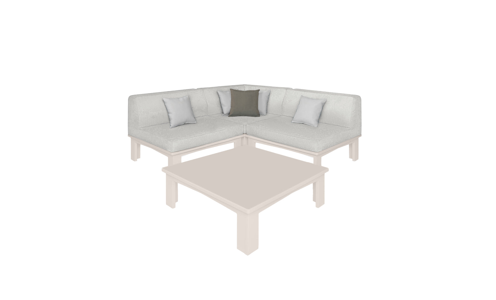 Ledge Mainstay Sectional 4 Piece Diamond