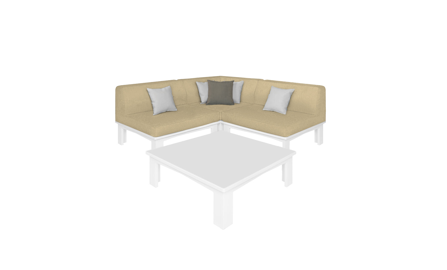 Ledge Mainstay Sectional 4 Piece Diamond