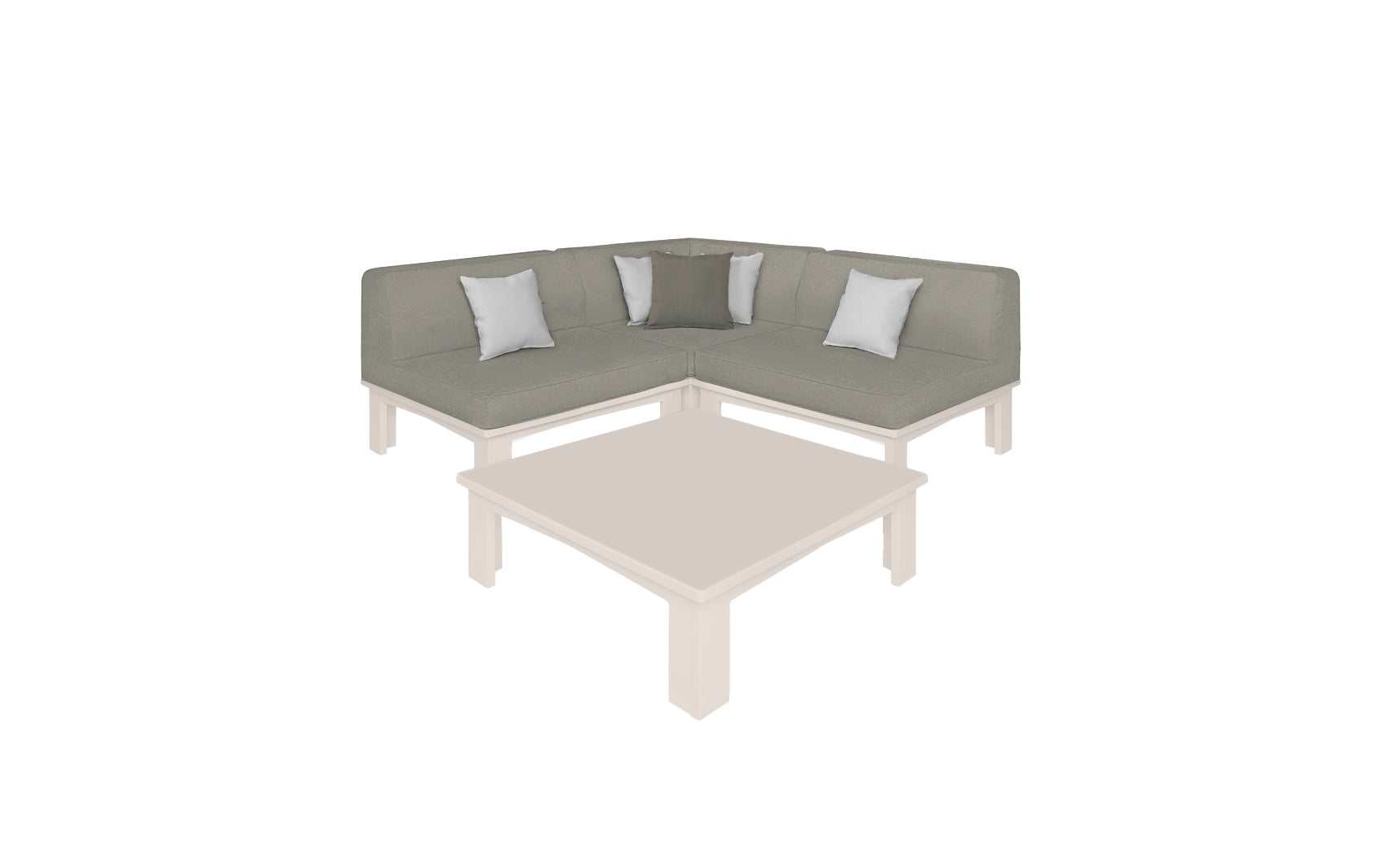 Ledge Mainstay Sectional 4 Piece Diamond