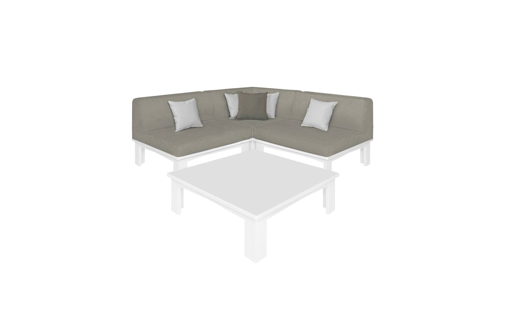 Ledge Mainstay Sectional 4 Piece Diamond