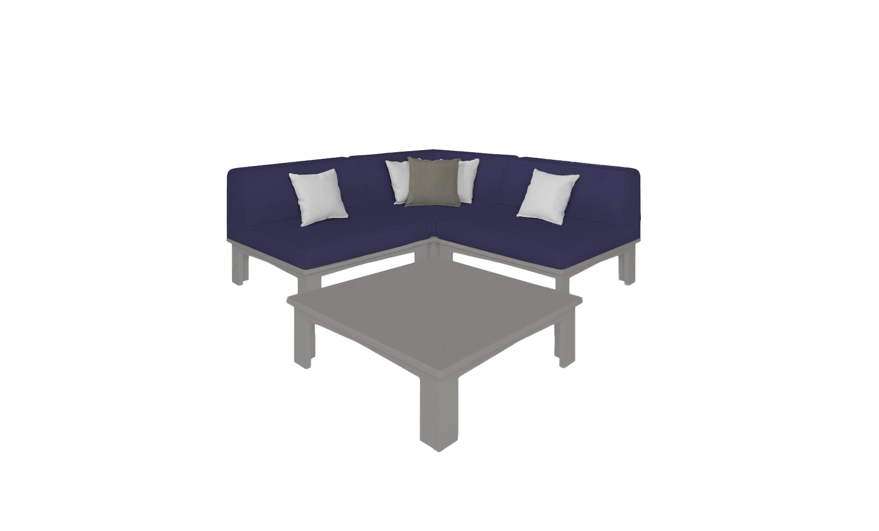 Ledge Mainstay Sectional 4 Piece Diamond