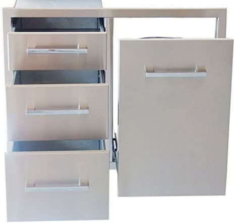 Sunstone Classic Triple Drawer & Liquid Propane Gas Tank Storage - A-LPCTD30