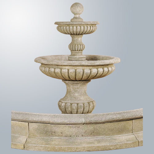 Elegante Fontana da Giardino a Due Livelli Acqua Sparta per Stagno