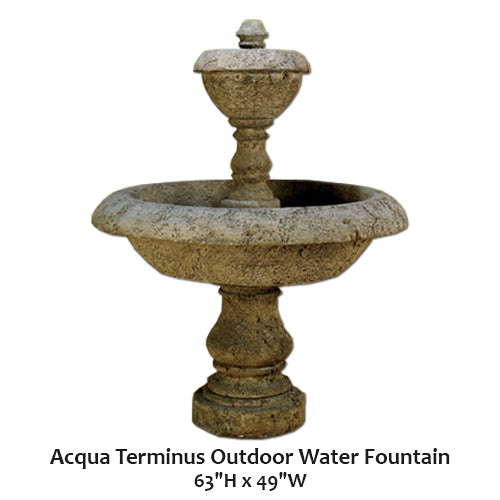 Elegante Fontana da Giardino Acqua Terminus