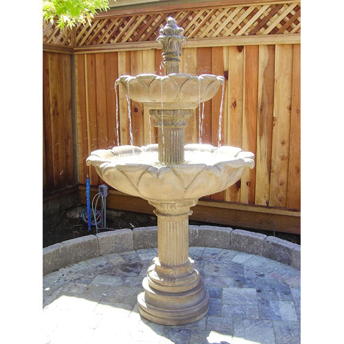 Elegantly Designed Acquarossa Two-Tier Water Fountain