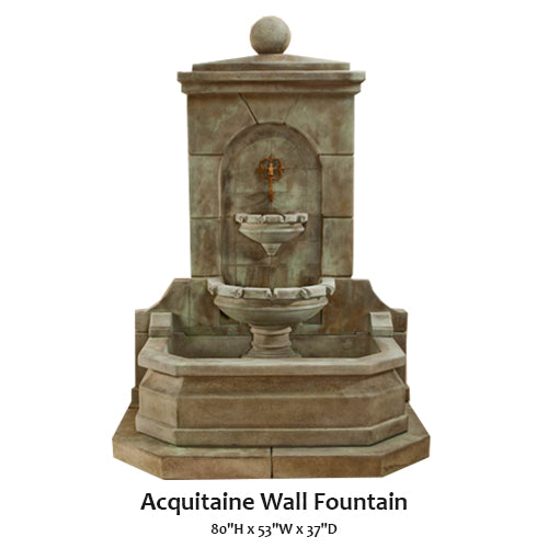 Elegant Acquitaine Wall Fountain for a Touch of Serenity