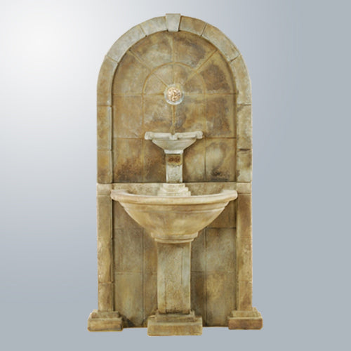 Elegant Amalfi Outdoor Wall Fountain with Refreshing Spout