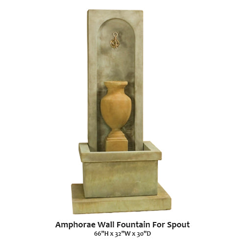 Elegant Amphorae Wall Fountain with Charming Spout