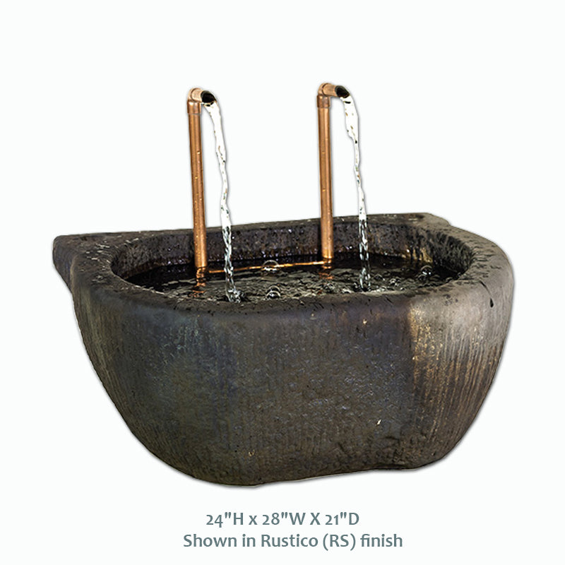 Elegant Angeles Trough Fountain for Your Garden Retreat